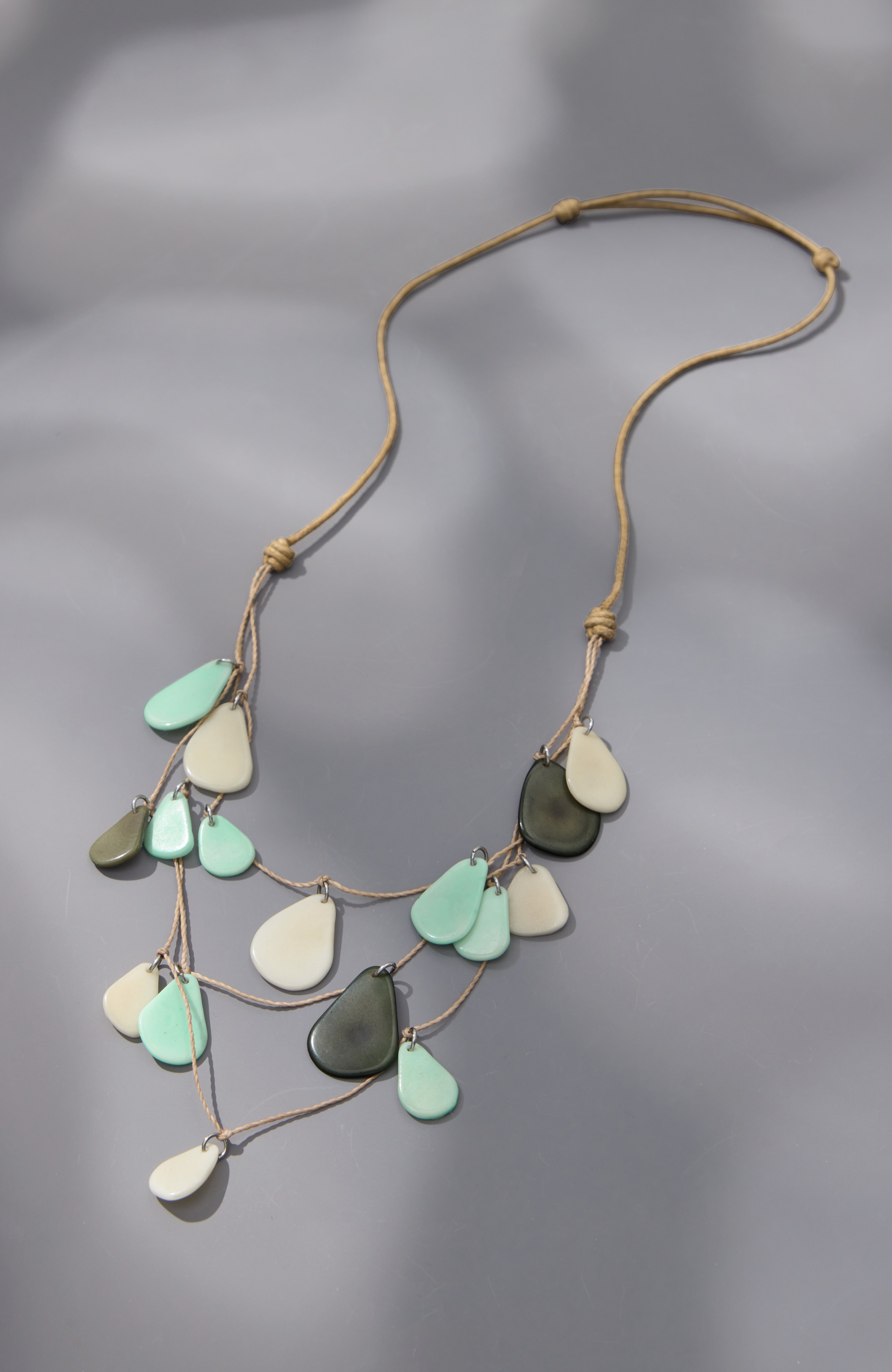 tagua multistrand necklace