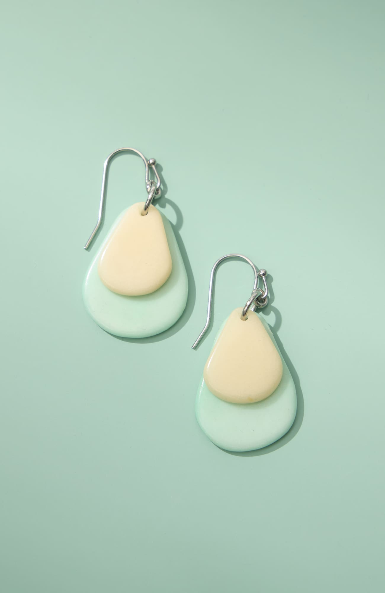 Jjill Tagua Layered Earrings In Multi