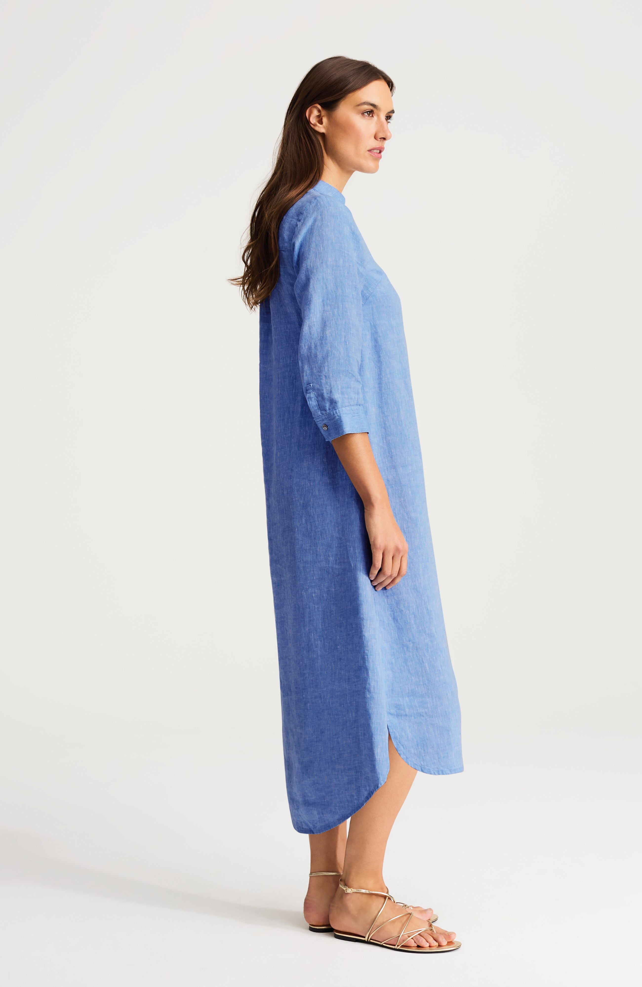 easy linen maxi dress