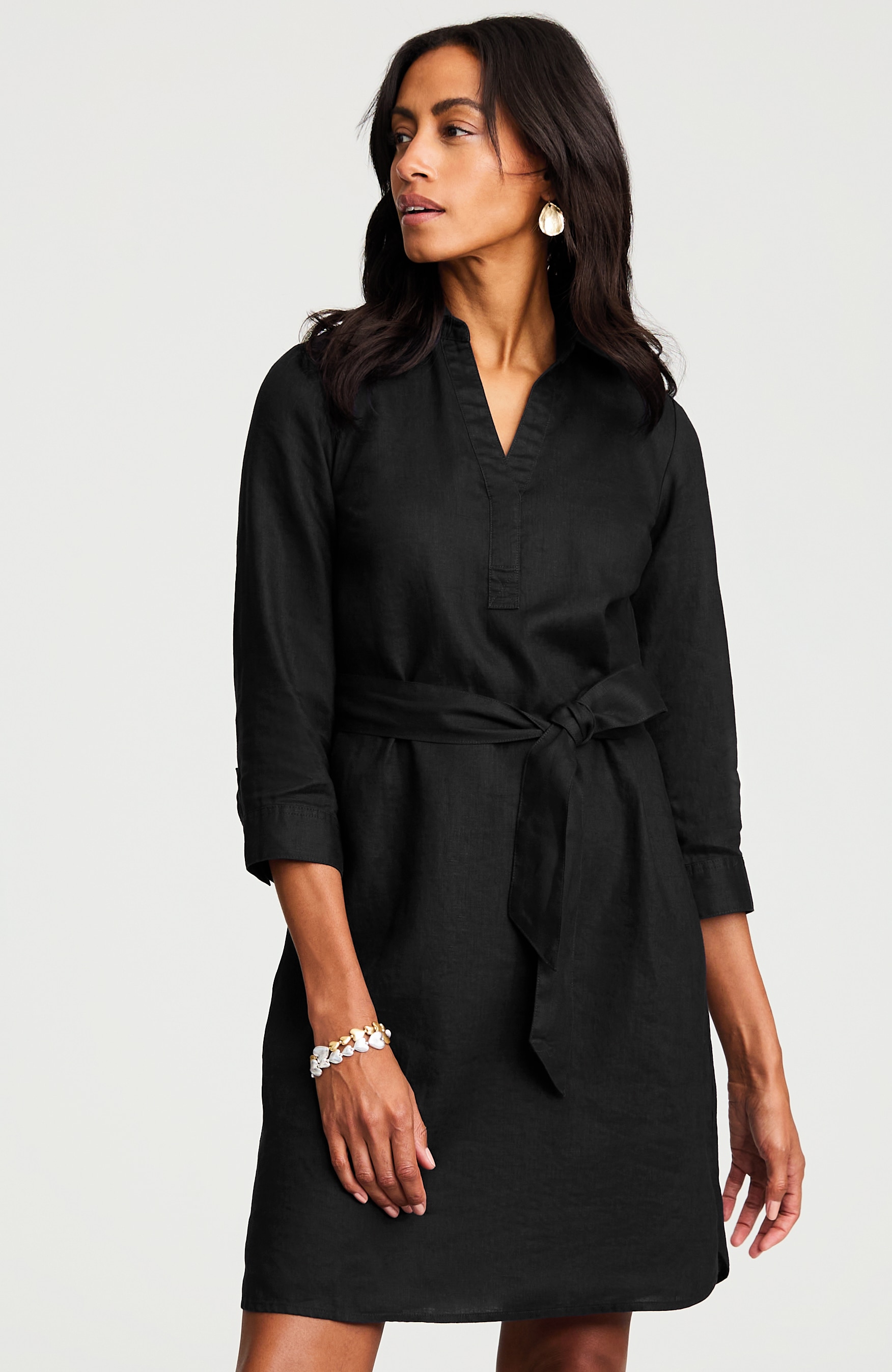 LINEN A-LINE DRESS | JJill