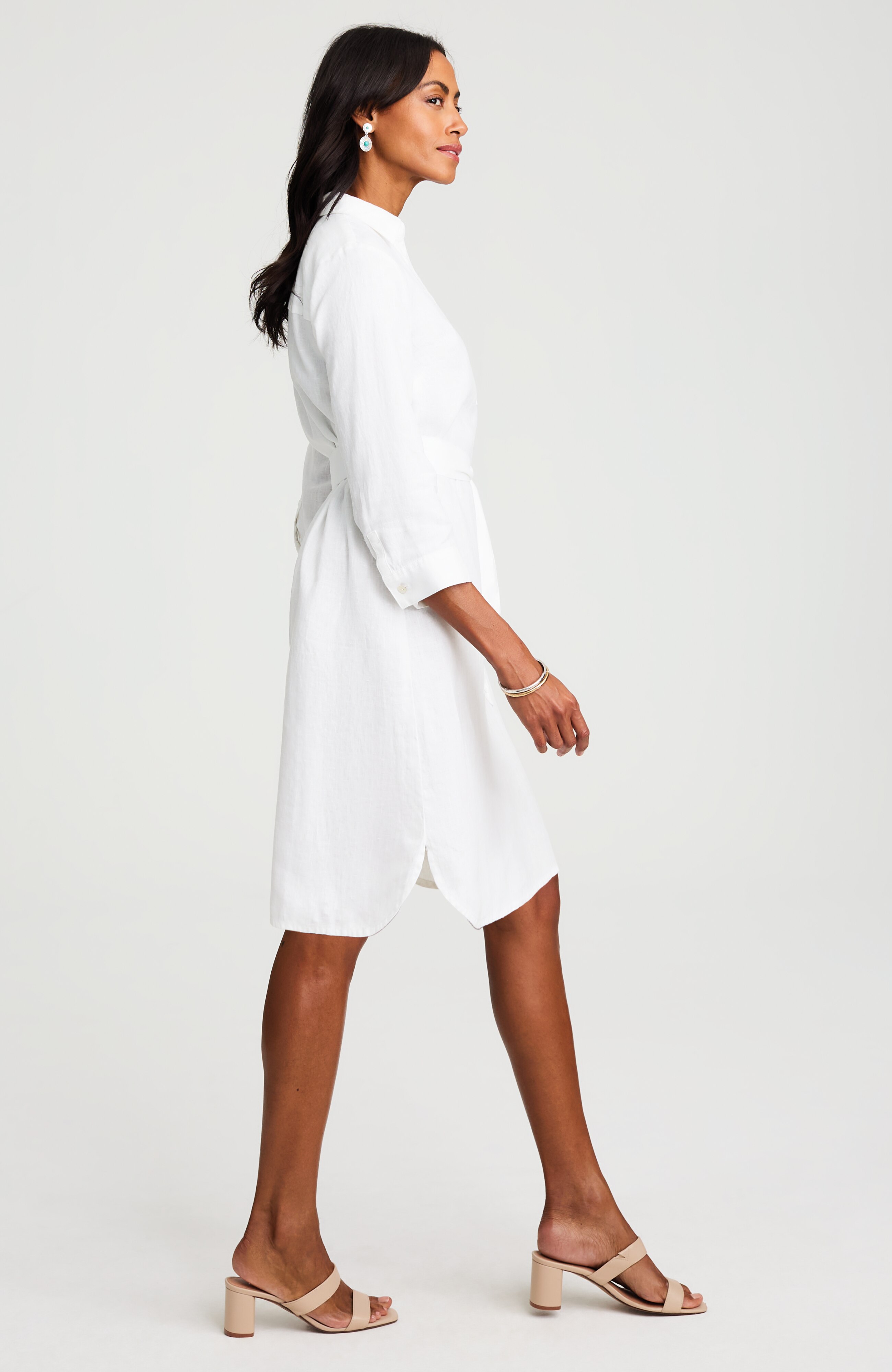linen a-line dress