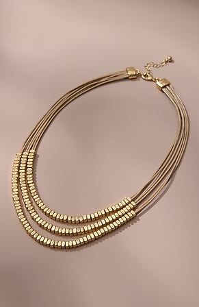 Image for Goldtone Multistrand Necklace