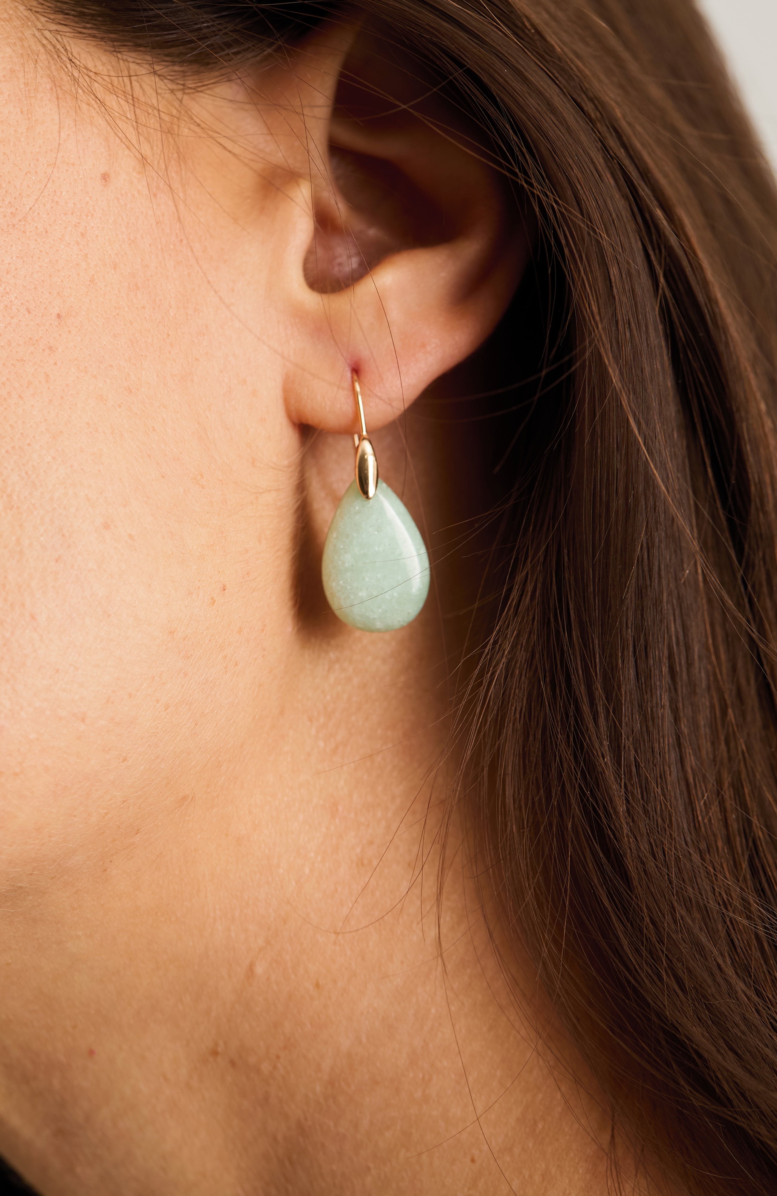 aventurine drop earrings