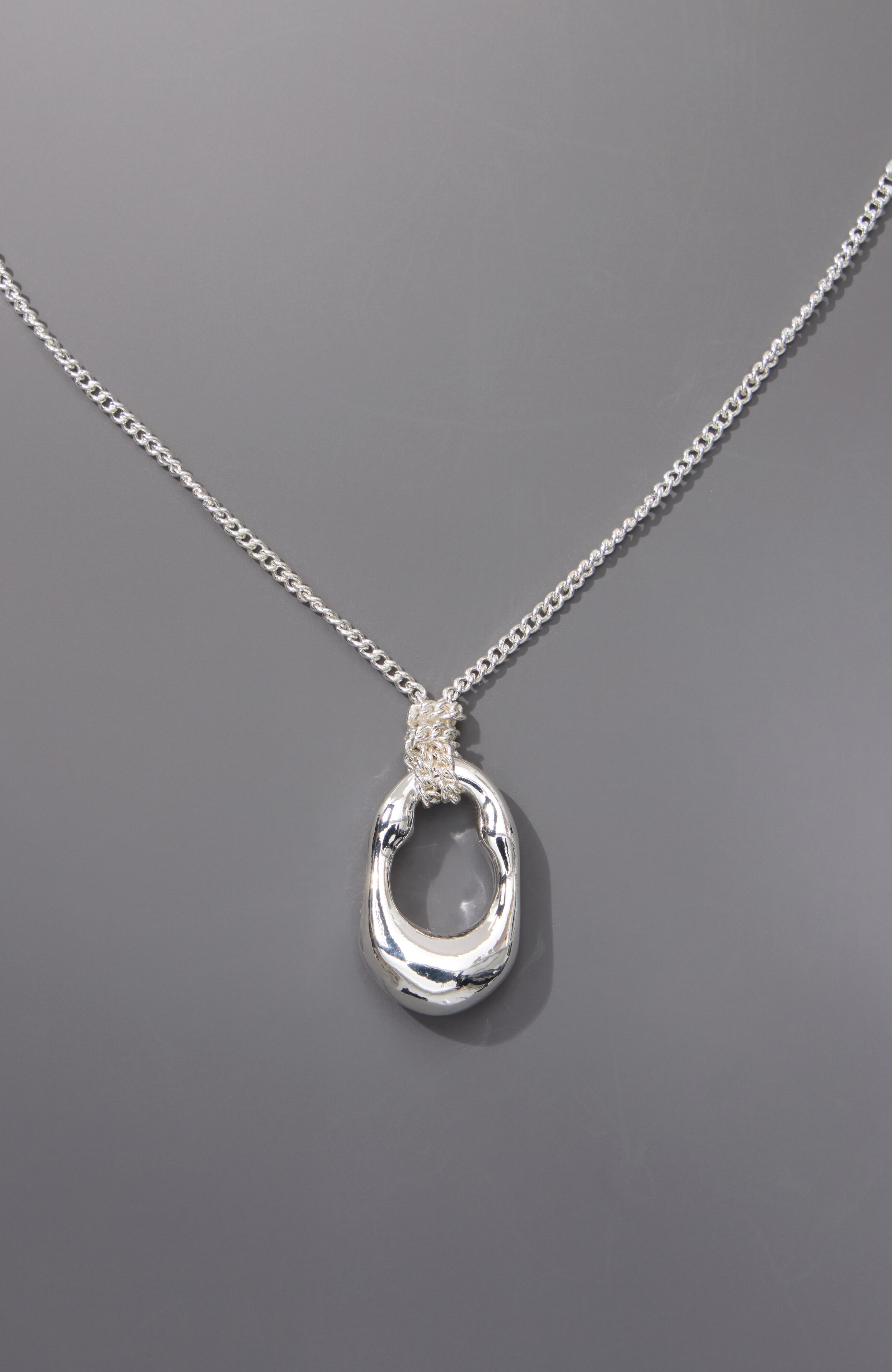 sculptural pendant necklace