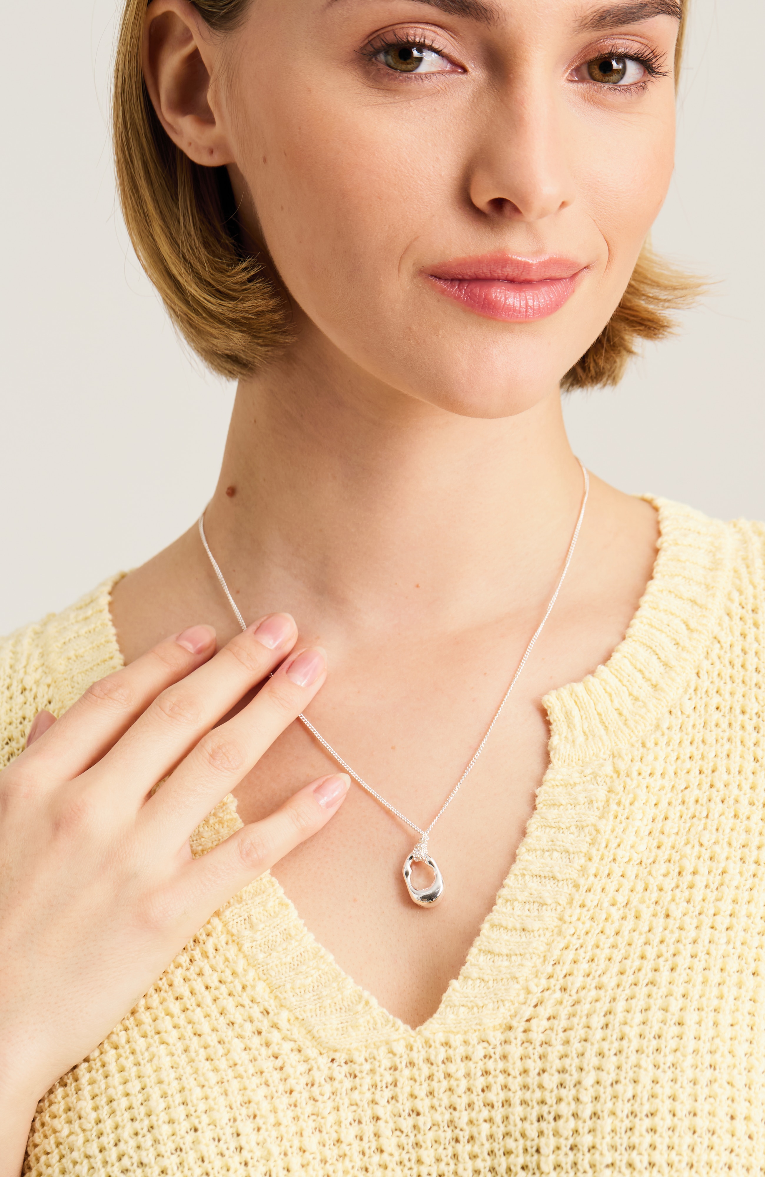 sculptural pendant necklace