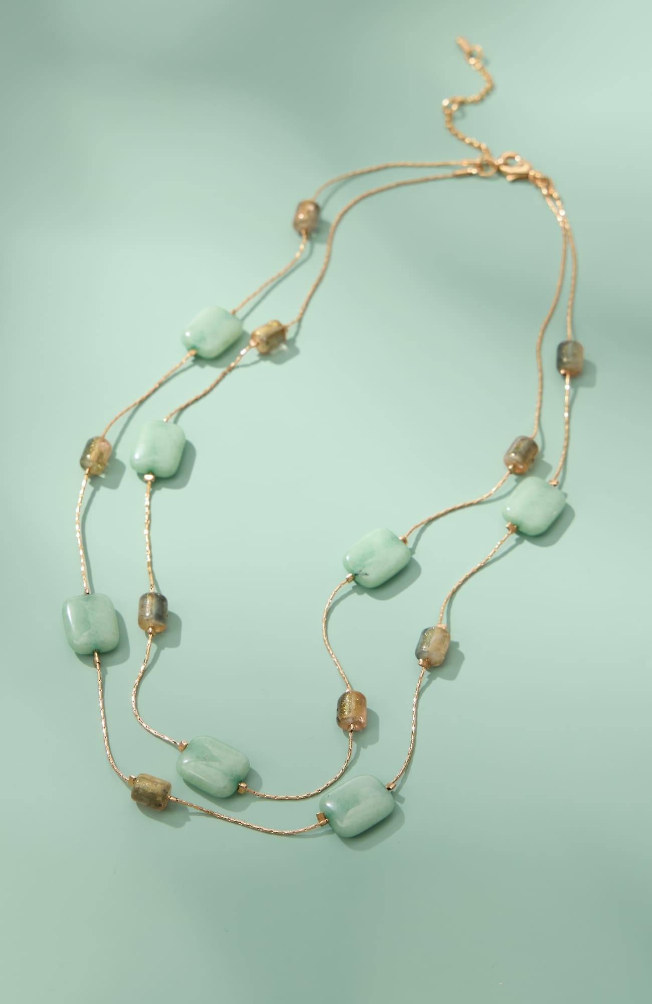 Jjill Green Aventurine Multistrand Necklace