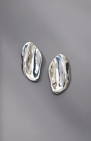 Image for Sculptural Metal Earrings