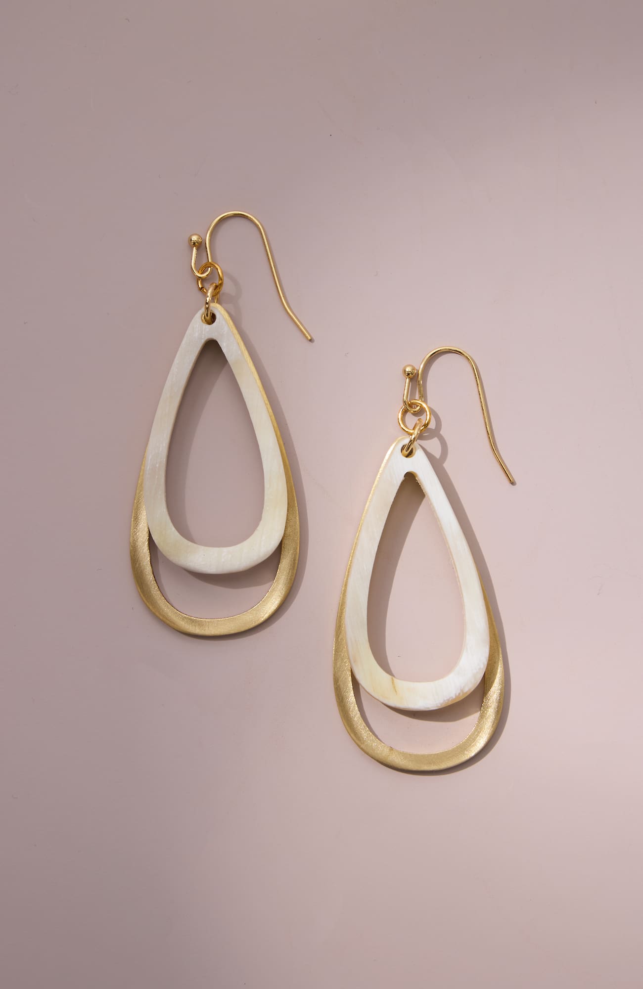 Jjill Natural Horn Drop Earrings In Multi