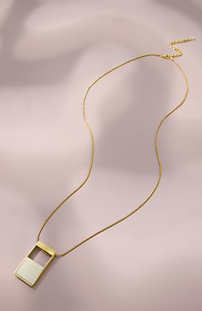 Image for Natural Horn & Rosewood Reversible Necklace