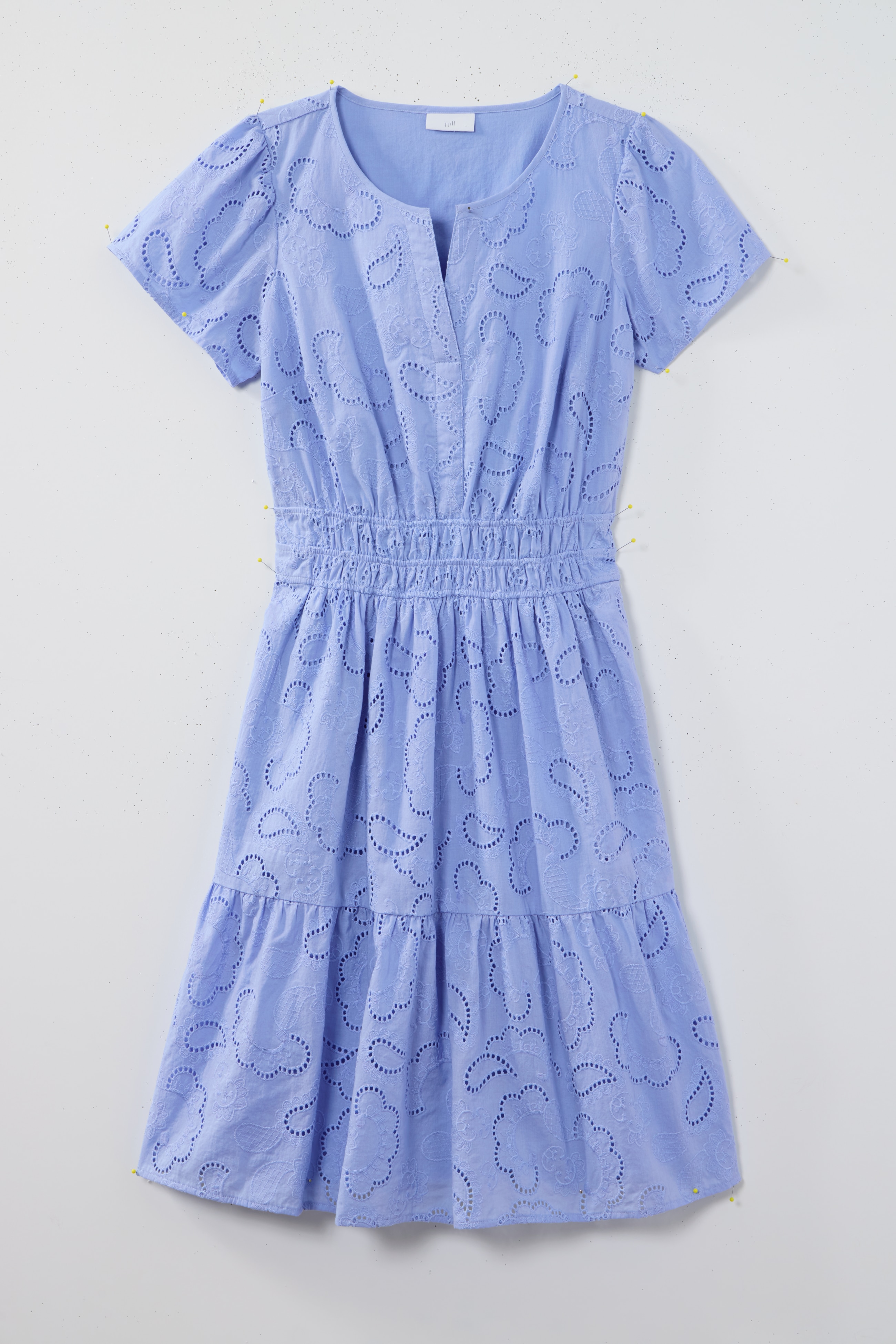 flutter-sleeve eyelet dress
