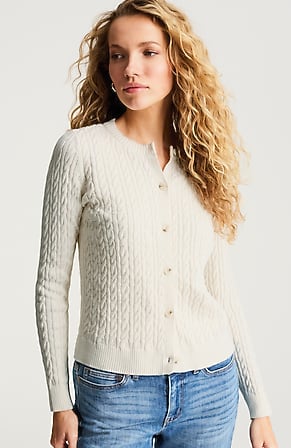 Image for Cabled Button-Front Cardi