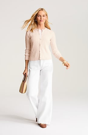 Image for Cabled Button-Front Cardi