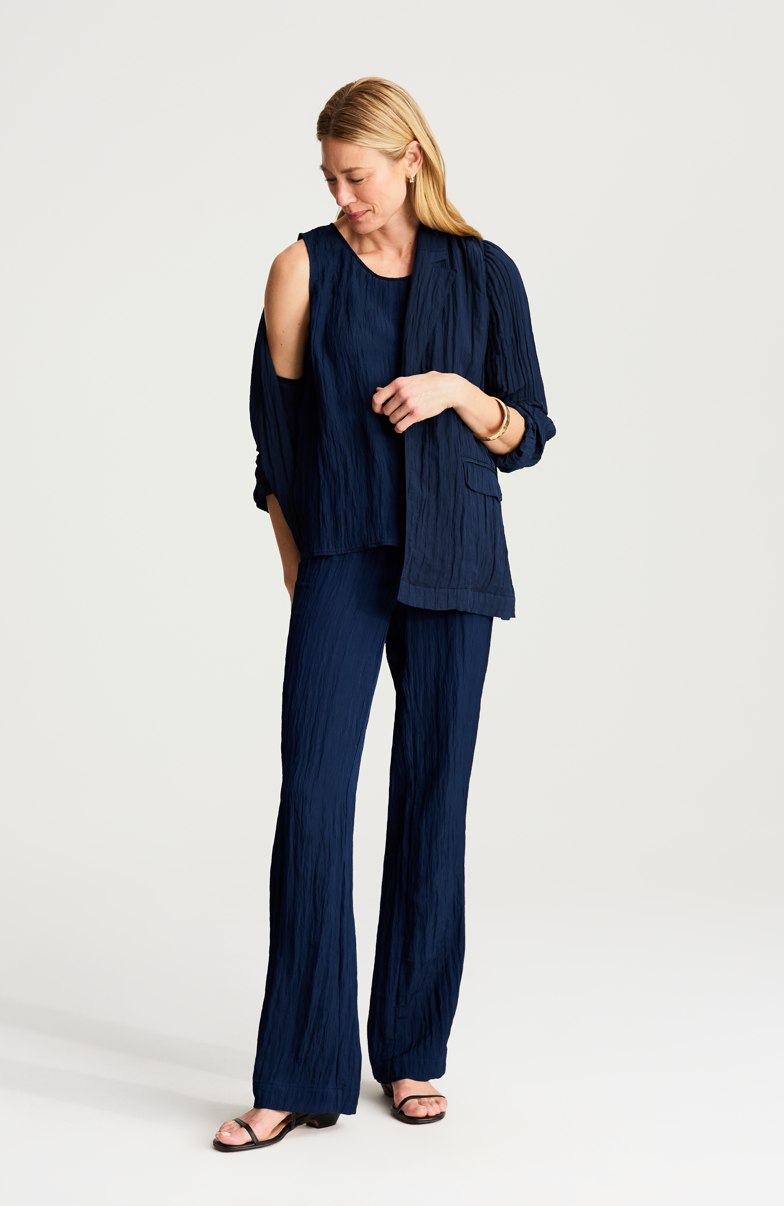 Wearever Crinkled Full-Leg Pants