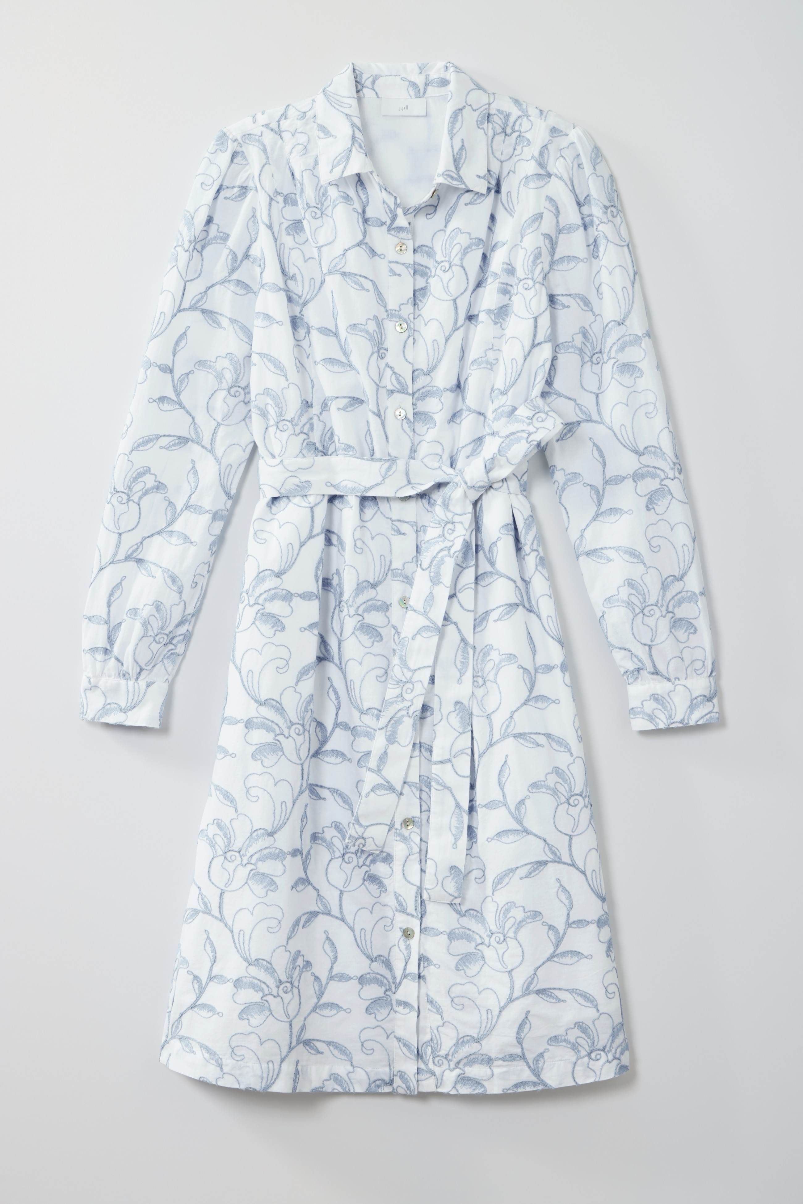 embroidered shirtdress