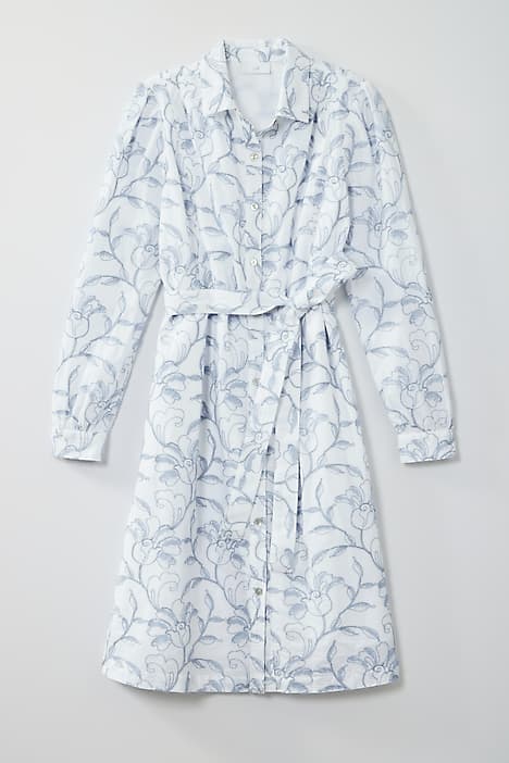 j jill embroidered dress EMBROIDERED SHIRTDRESS