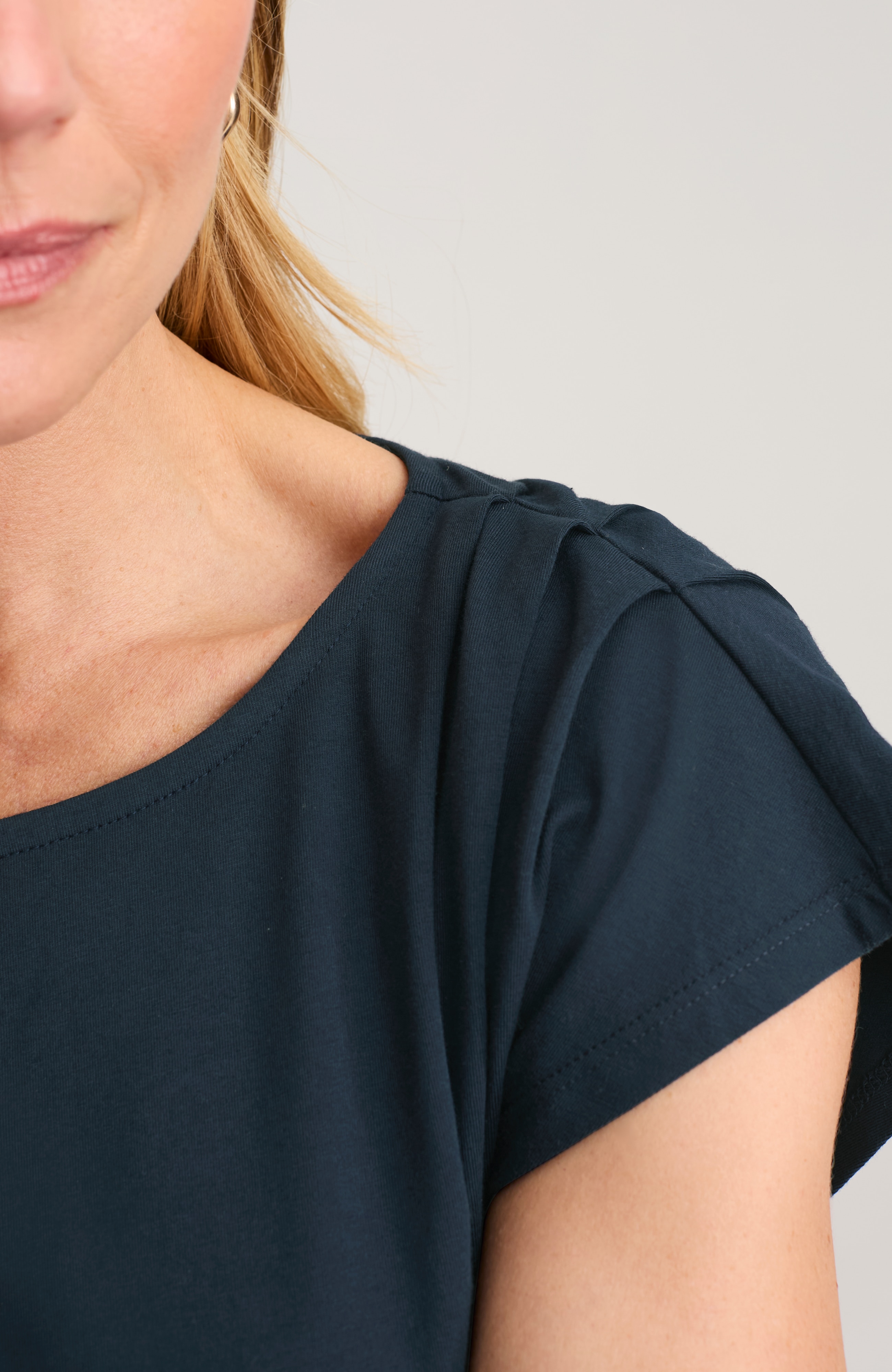 Luxe Supima® Draped Tee | JJill