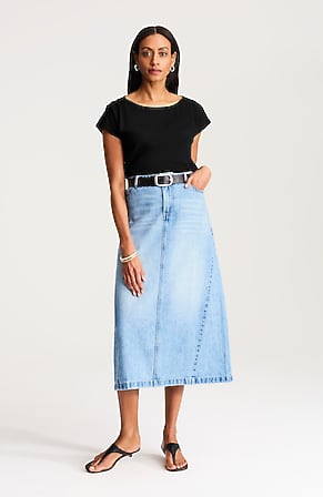 Image for Luxe Supima® Draped Tee