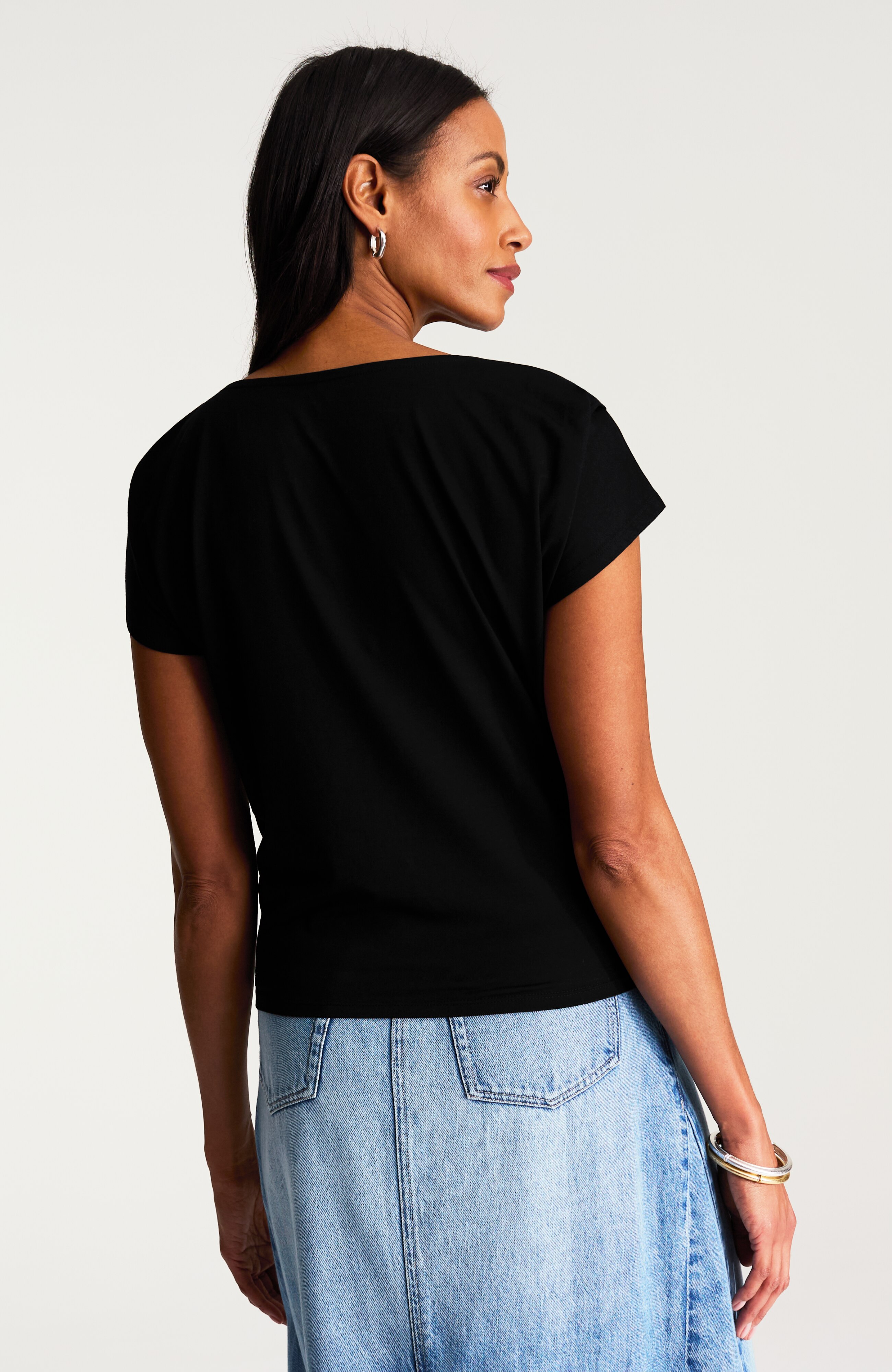 luxe supima® draped tee