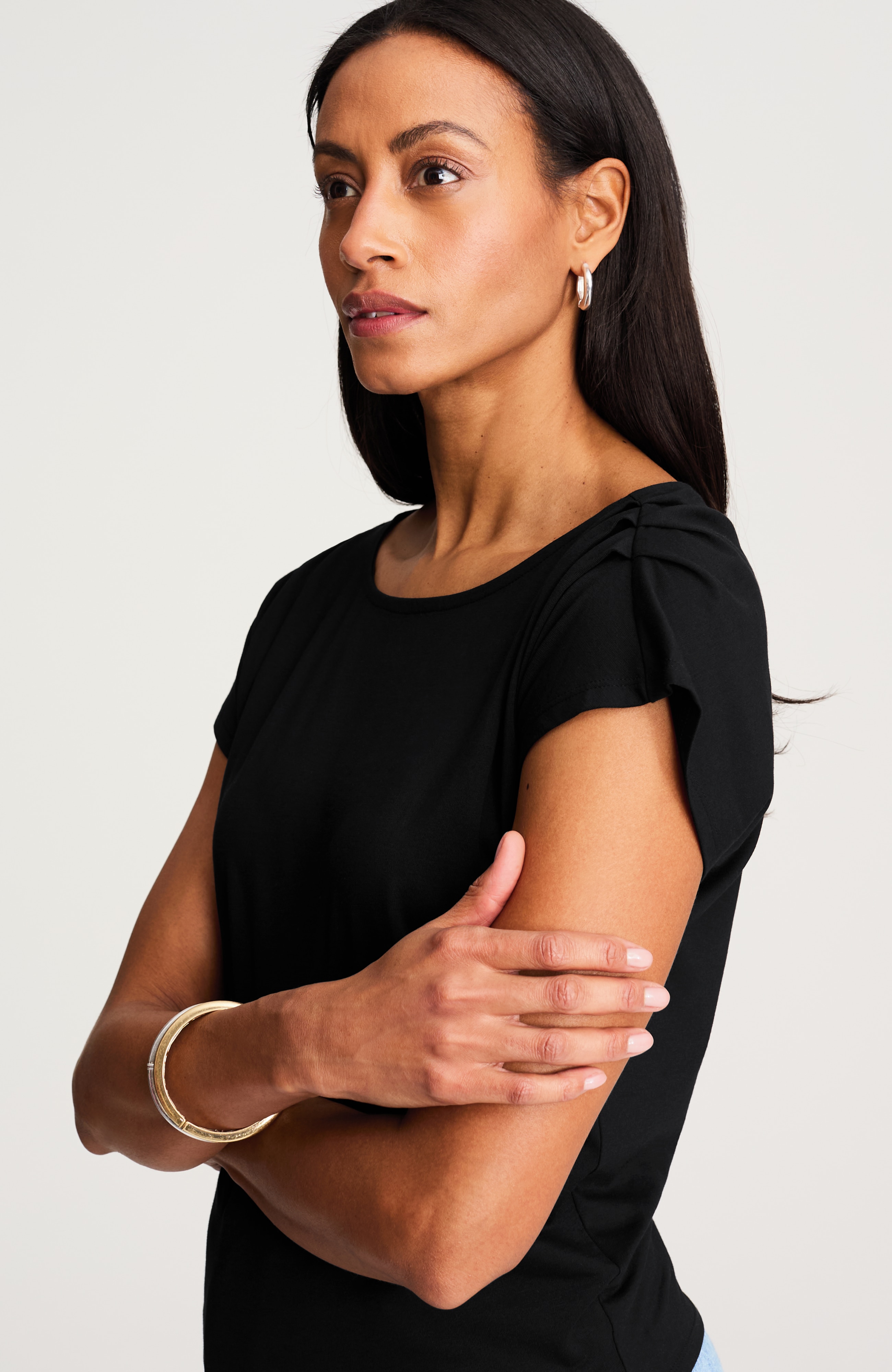 luxe supima® draped tee