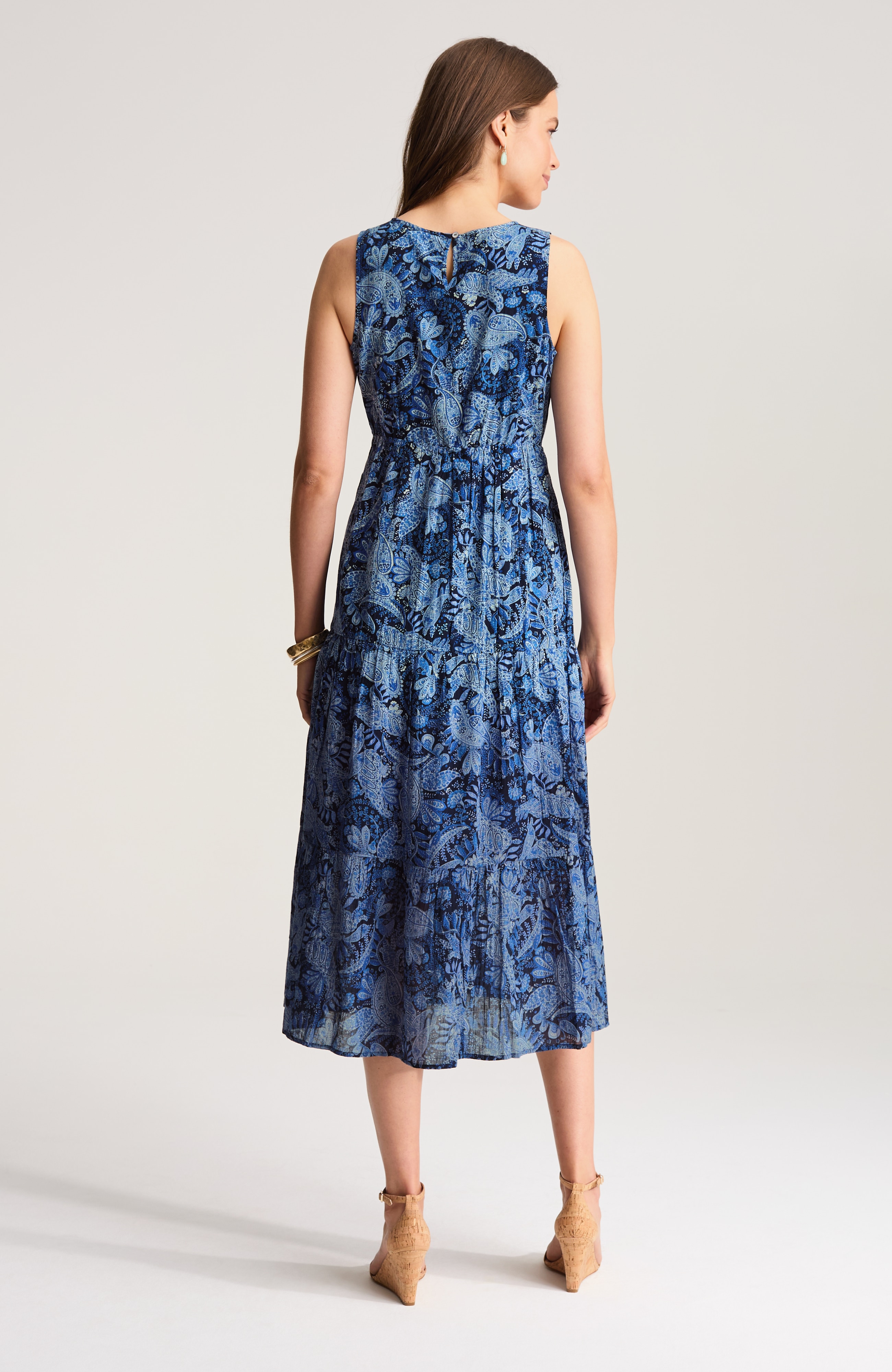 dip-dyed tiered maxi dress