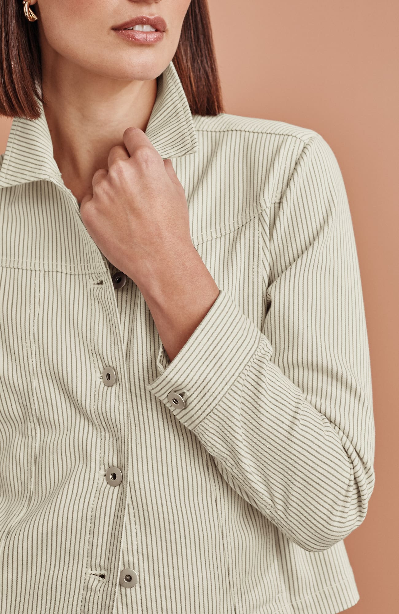 Jjill Striped Denim Jacket