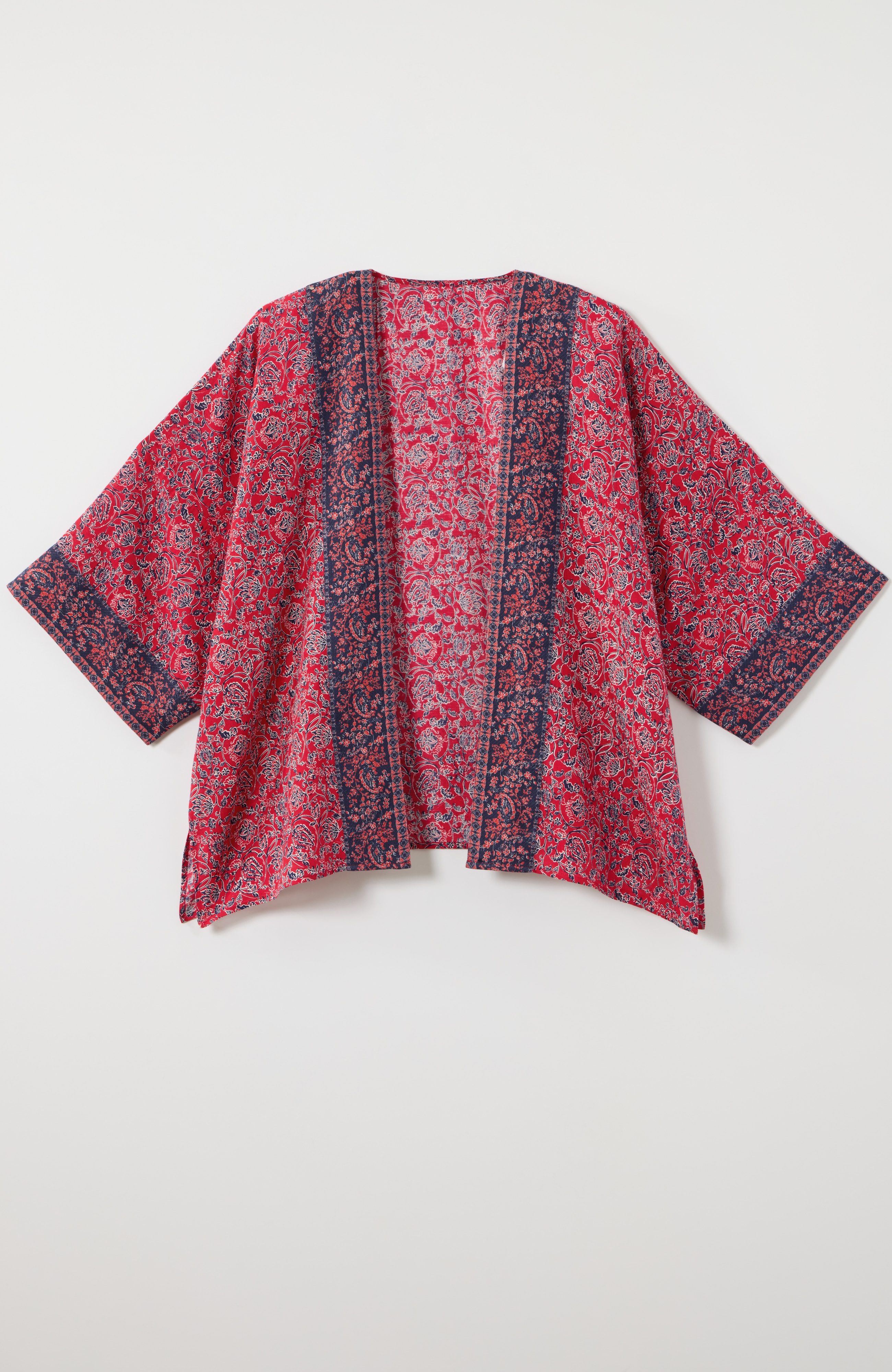 bordered jacobean soft jacket