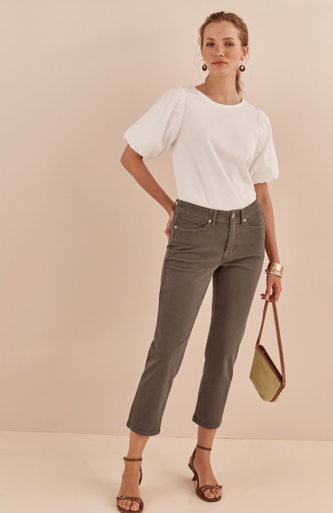 Jjill High-rise Straight-leg Cropped Jeans