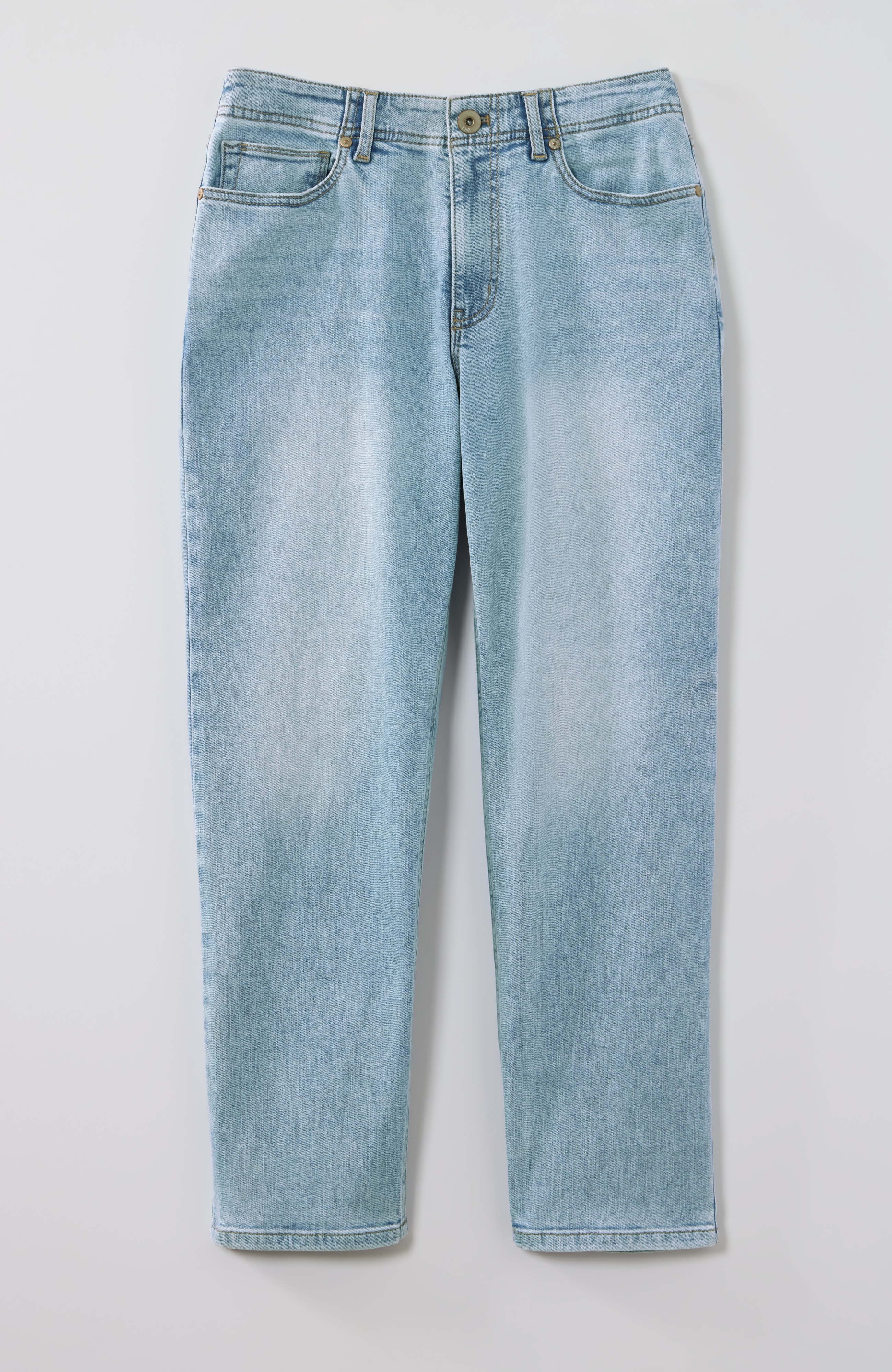 curvy-fit straight-leg cropped jeans