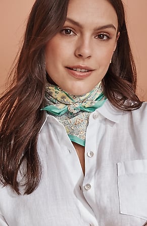 Image for Paisley-Printed Square Scarf