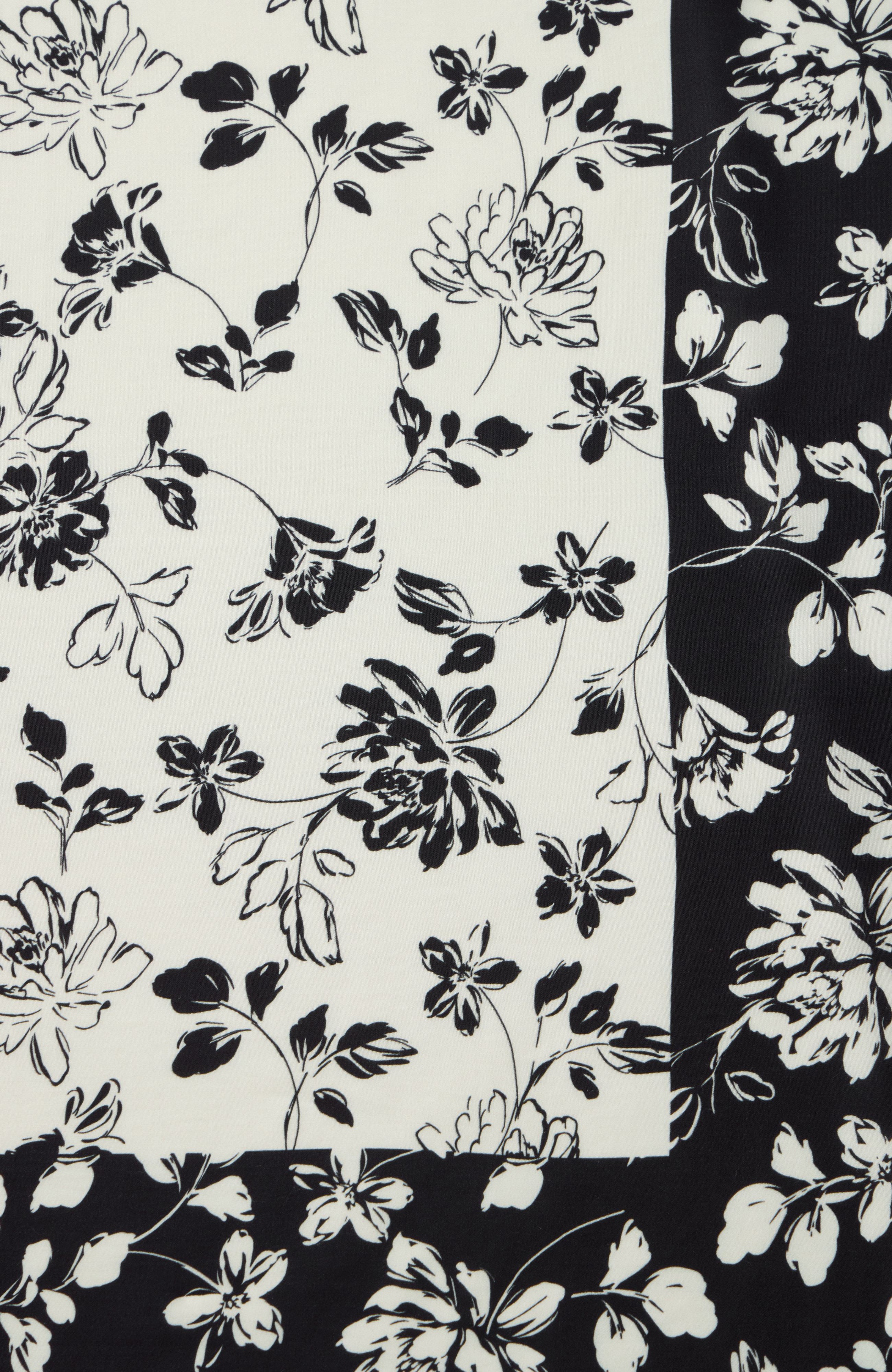 floral-printed square scarf