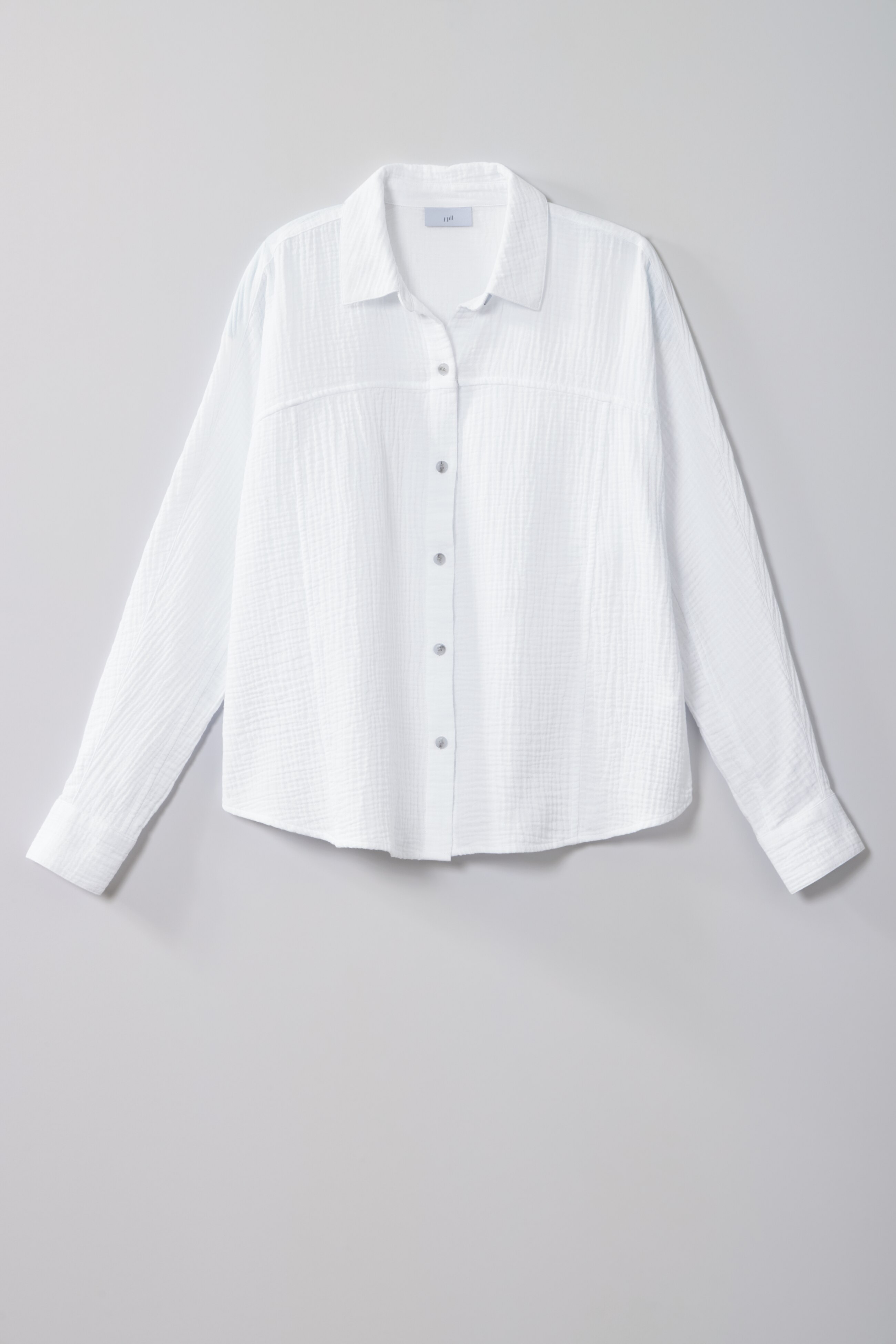 cotton-gauze dolman-sleeve shirt