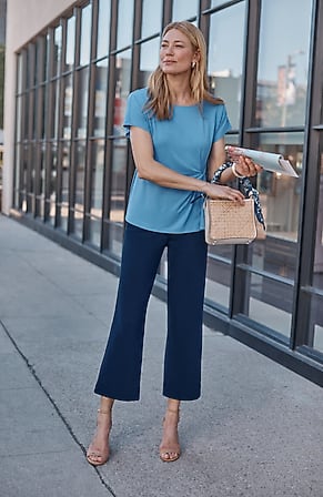 Image for Wearever Smooth-Fit Cropped Knit Jeans