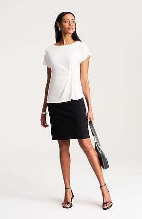 Image for Wearever Sculpted-Knit Pencil Skirt