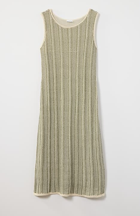 glitter cotton blend knit midi dress Sequin knit midi dress Natural For Women