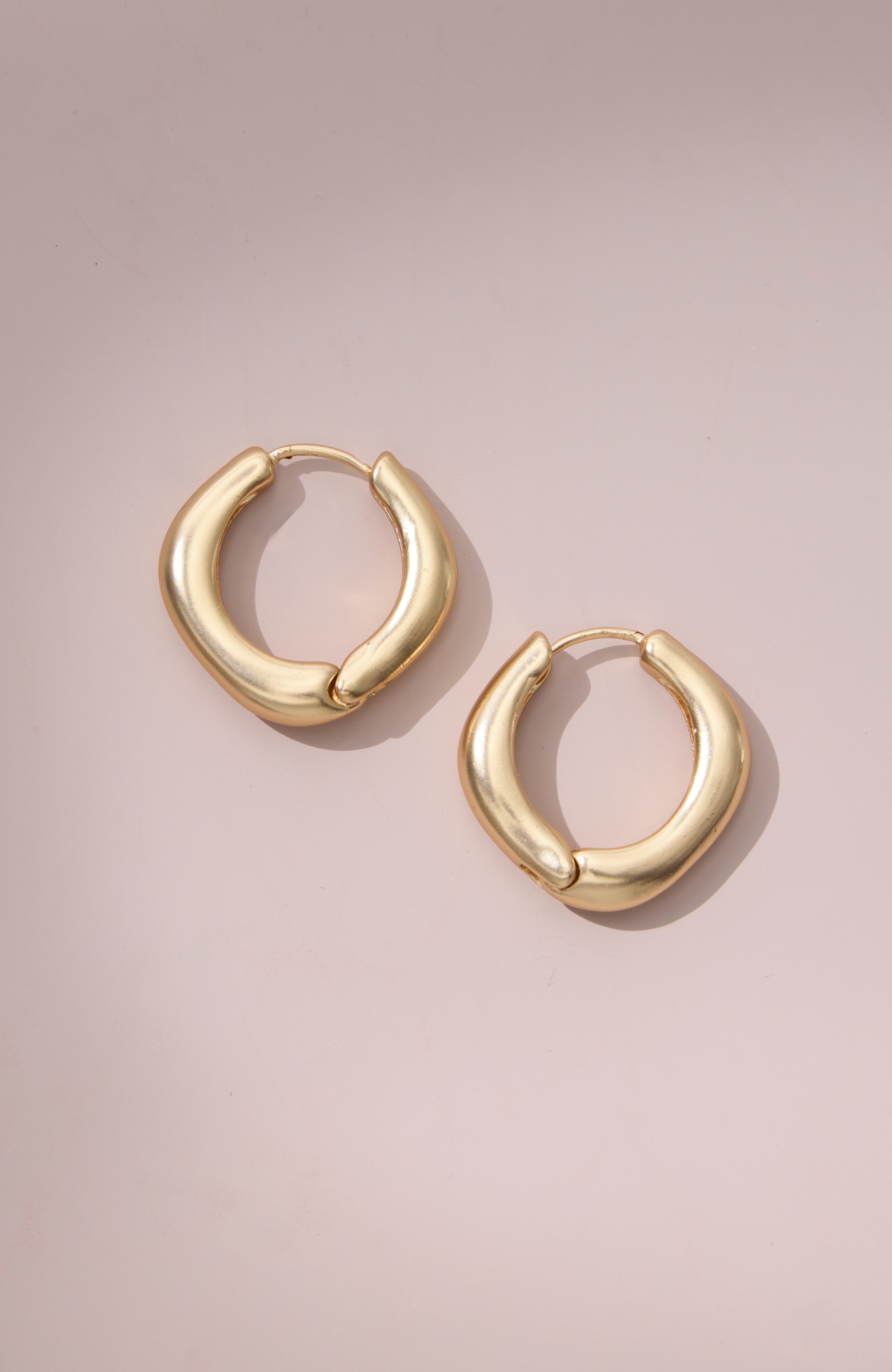 modern metals hoop earrings