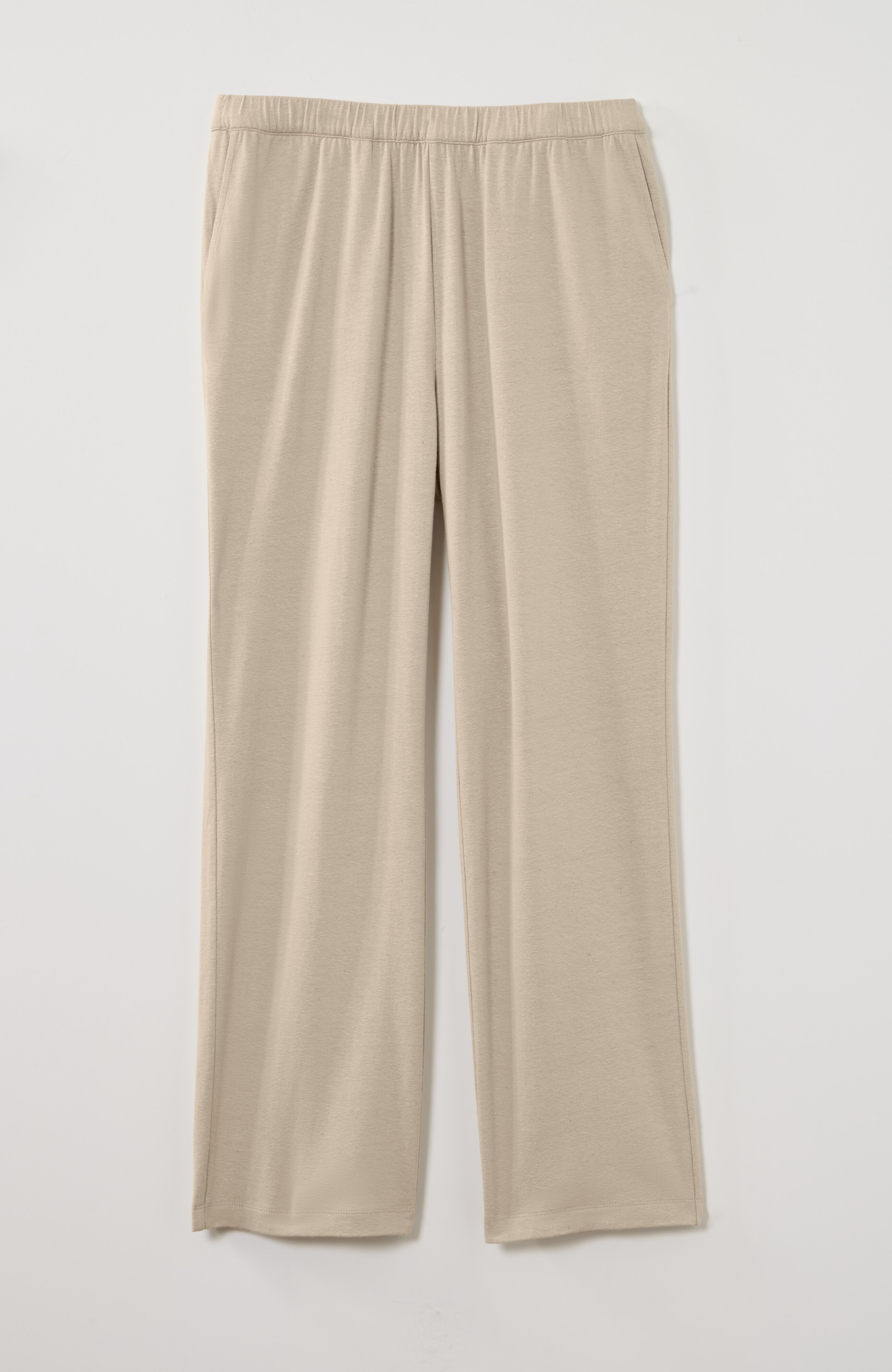 pure jill linen-blend knit pants