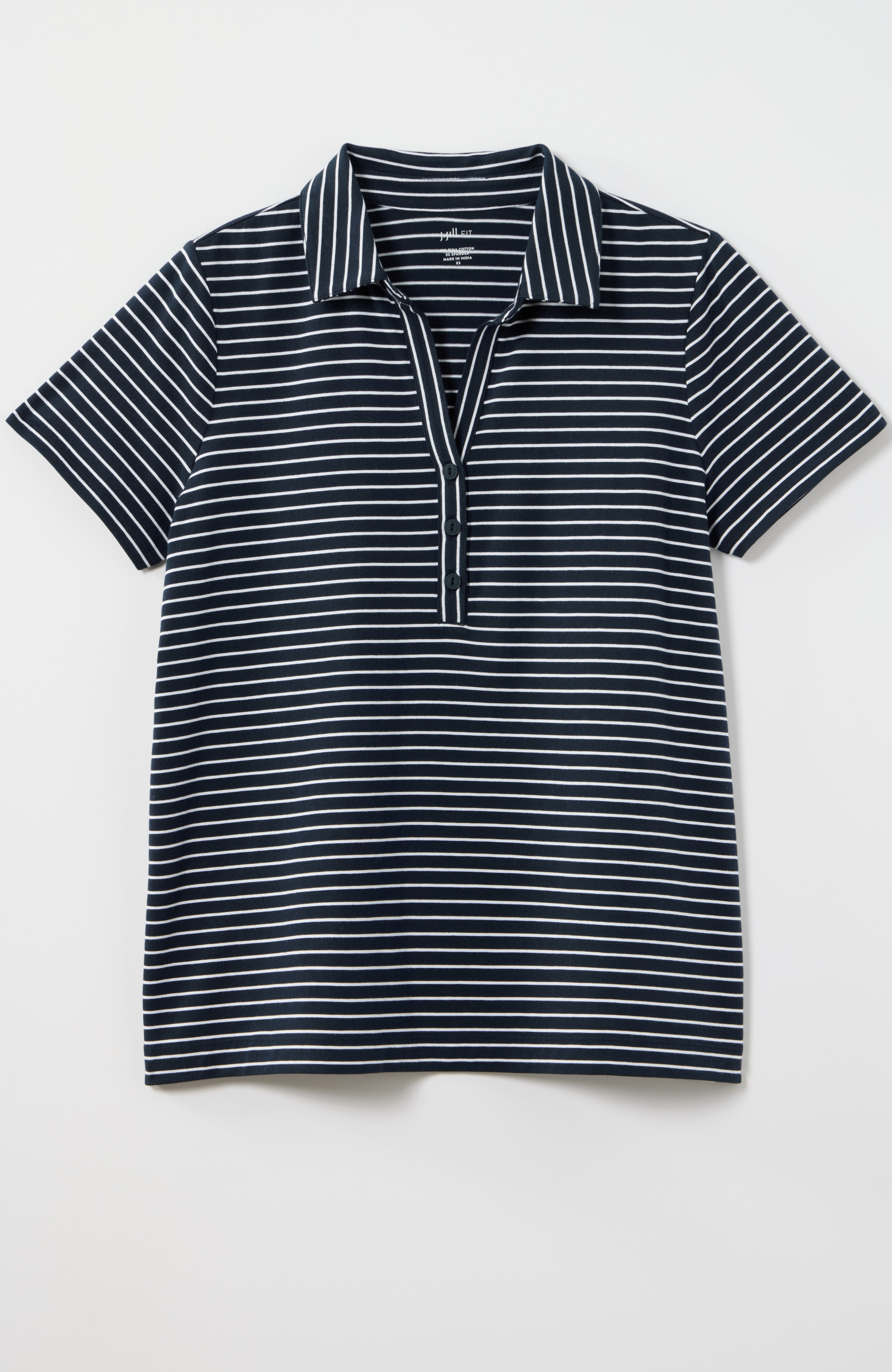 FIT PROGRESS KNIT POLO | JJill