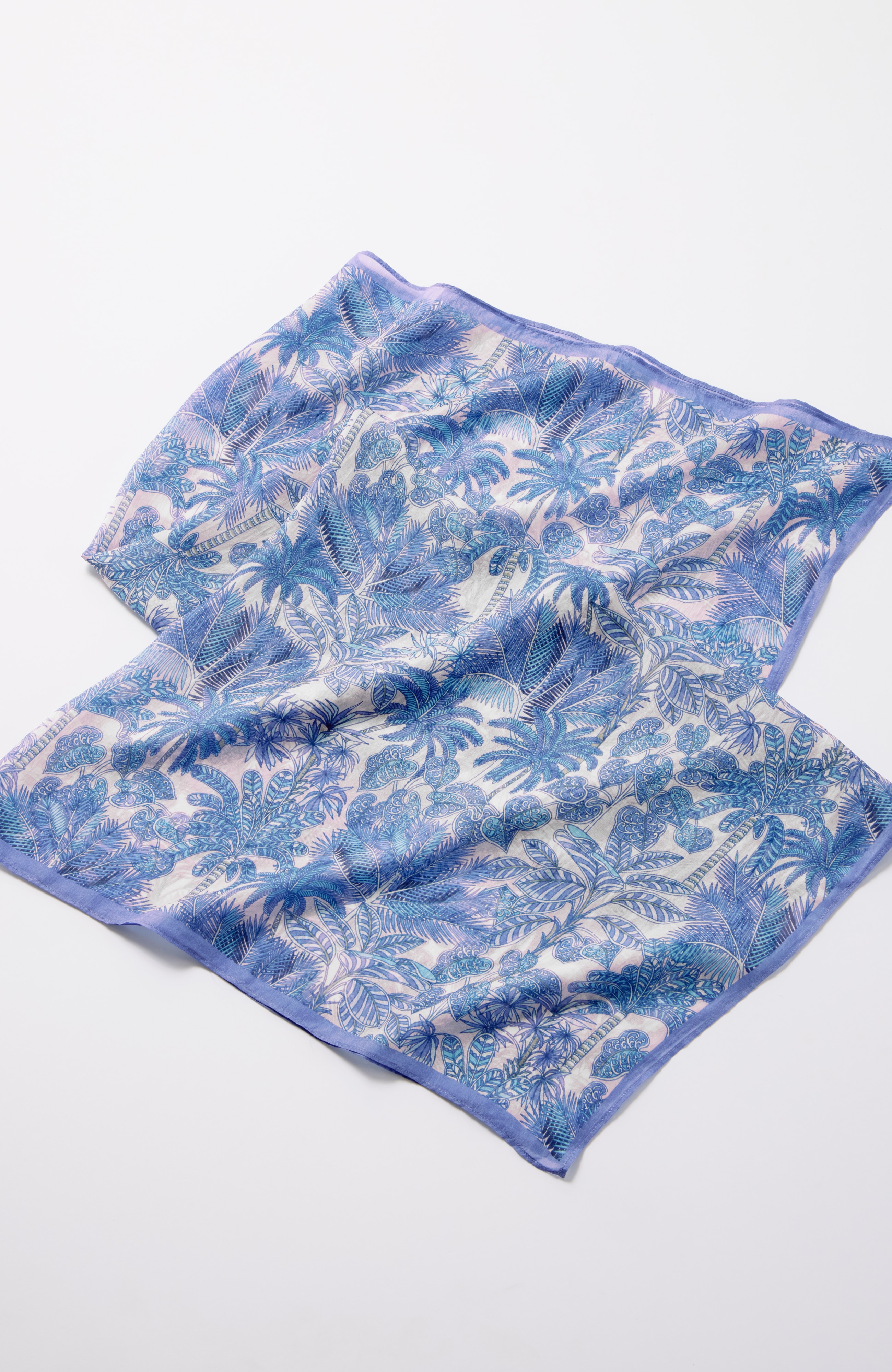 tropical silk square scarf