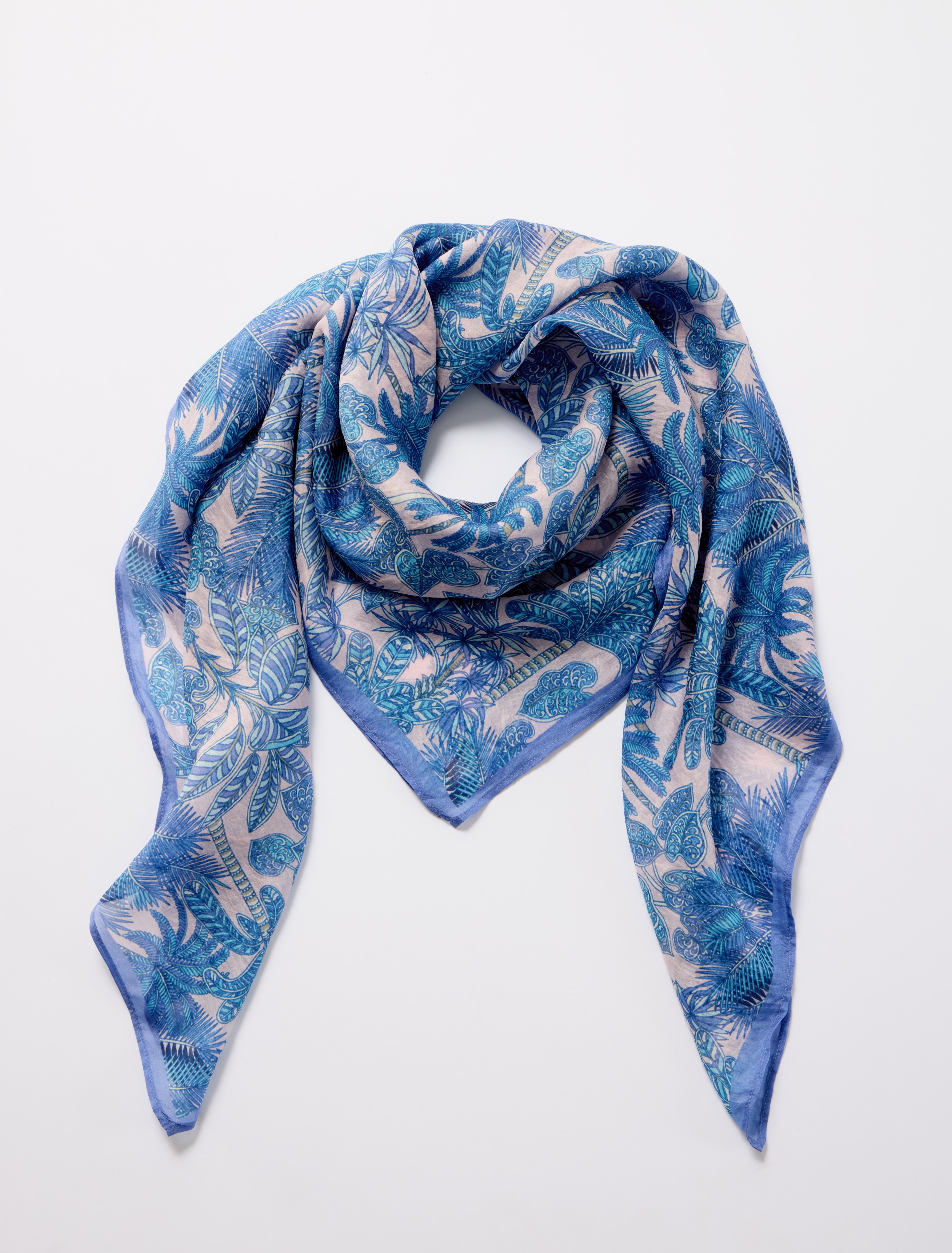 Tropical Silk Square Scarf | JJill