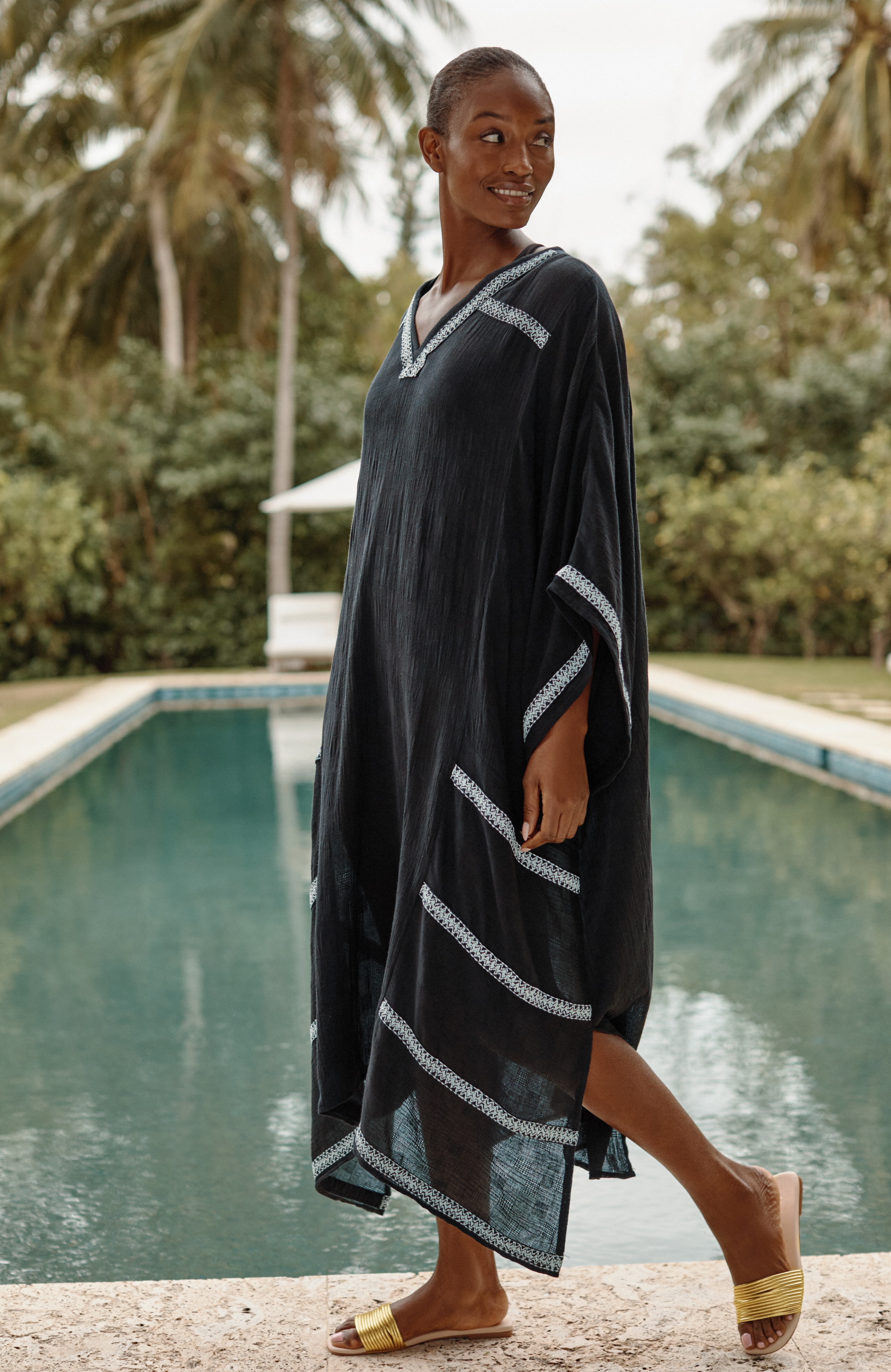 Modern Stripes Caftan | JJill