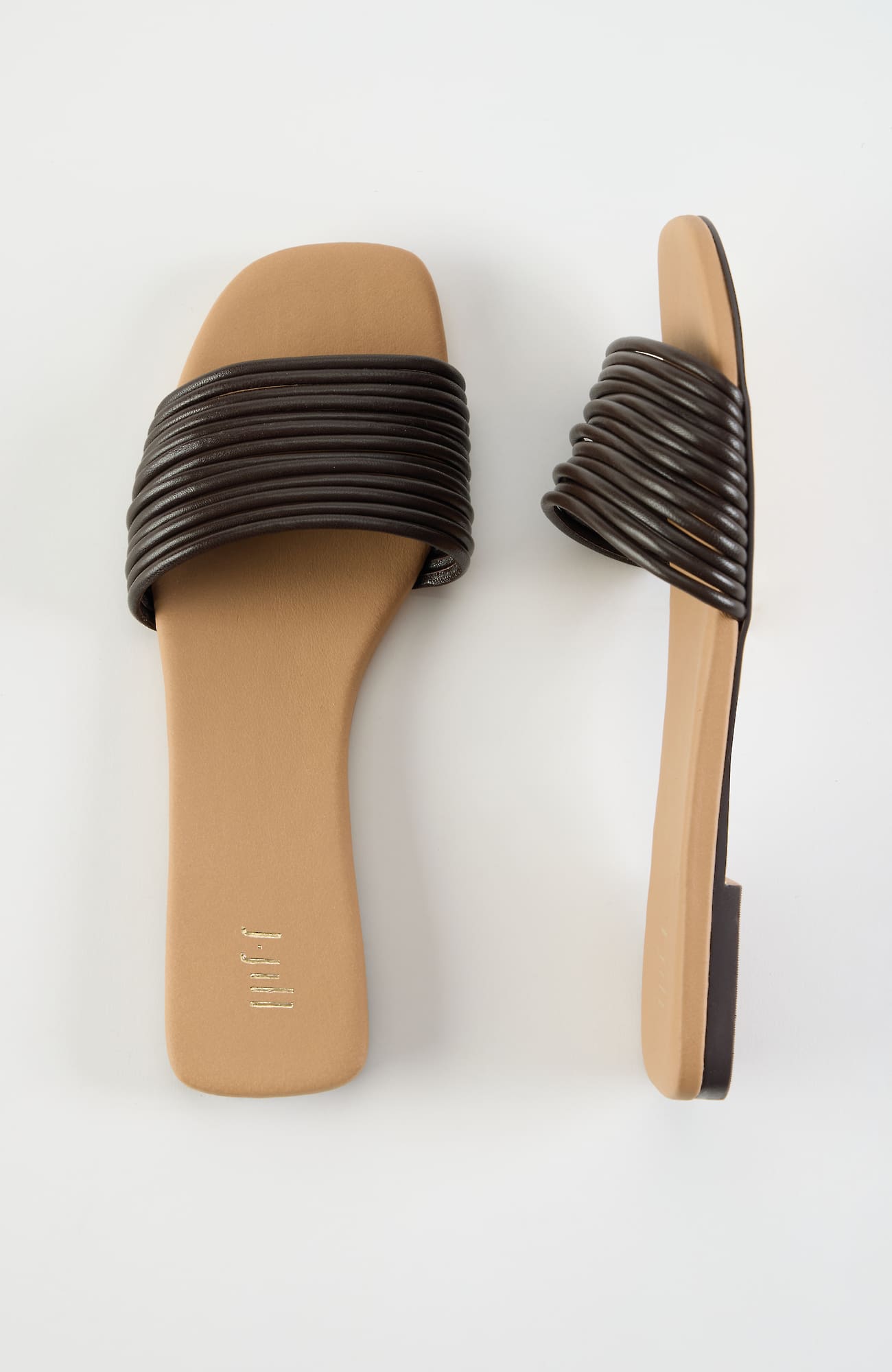 Jjill Daisy Multistrap Slides Shoes In Brown