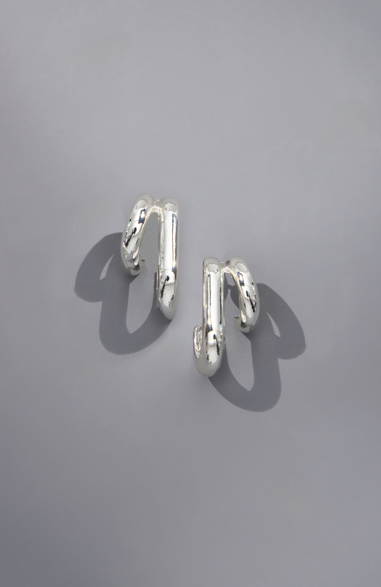 Jjill Silvertone Layered Hoops