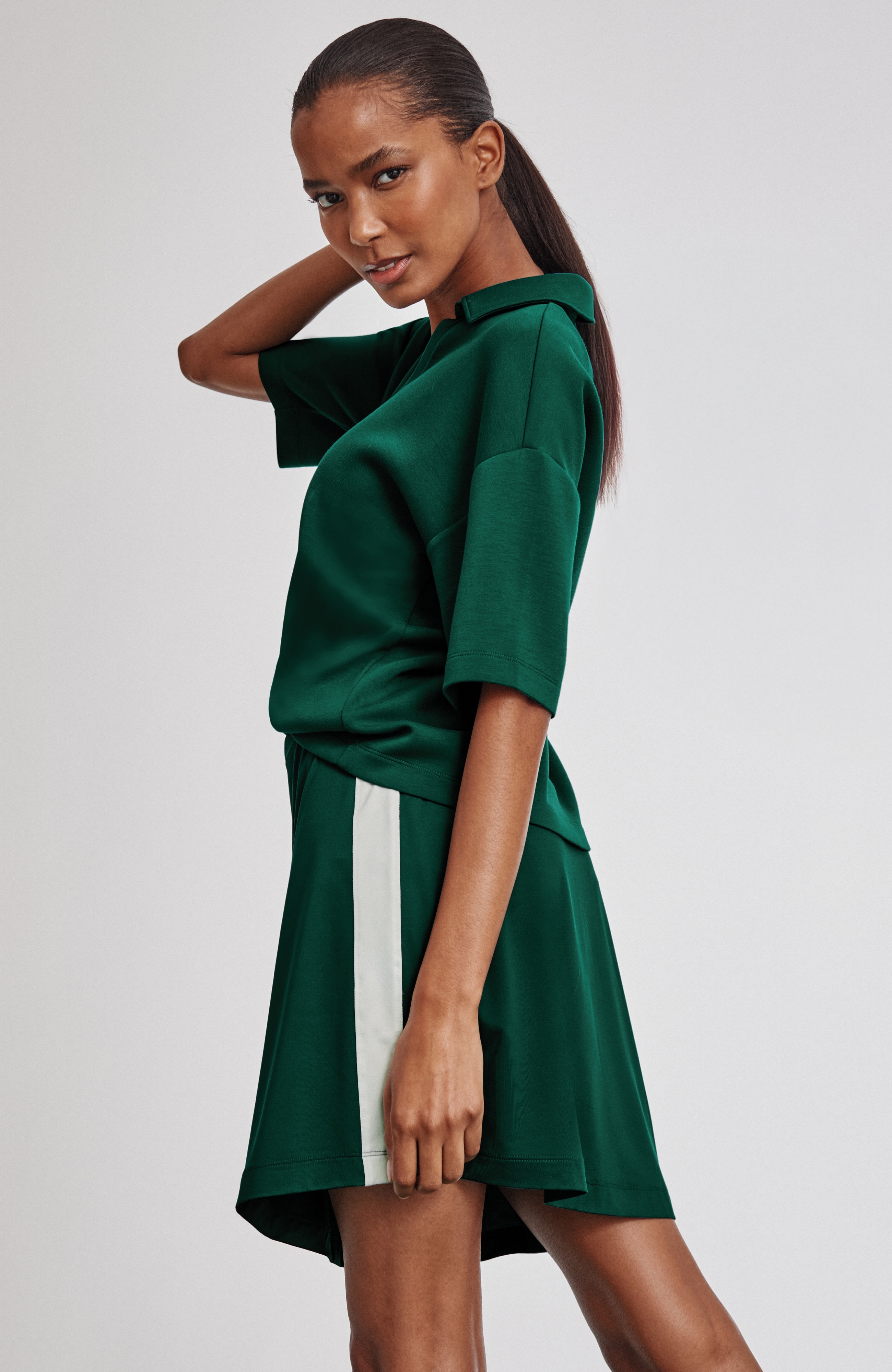 fit performance side-stripe skort