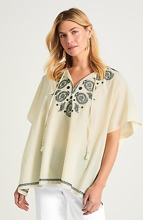 Image for Embroidered Beach Poncho