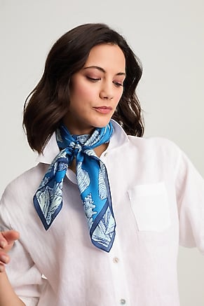 Image for Seashell Silk Square Scarf