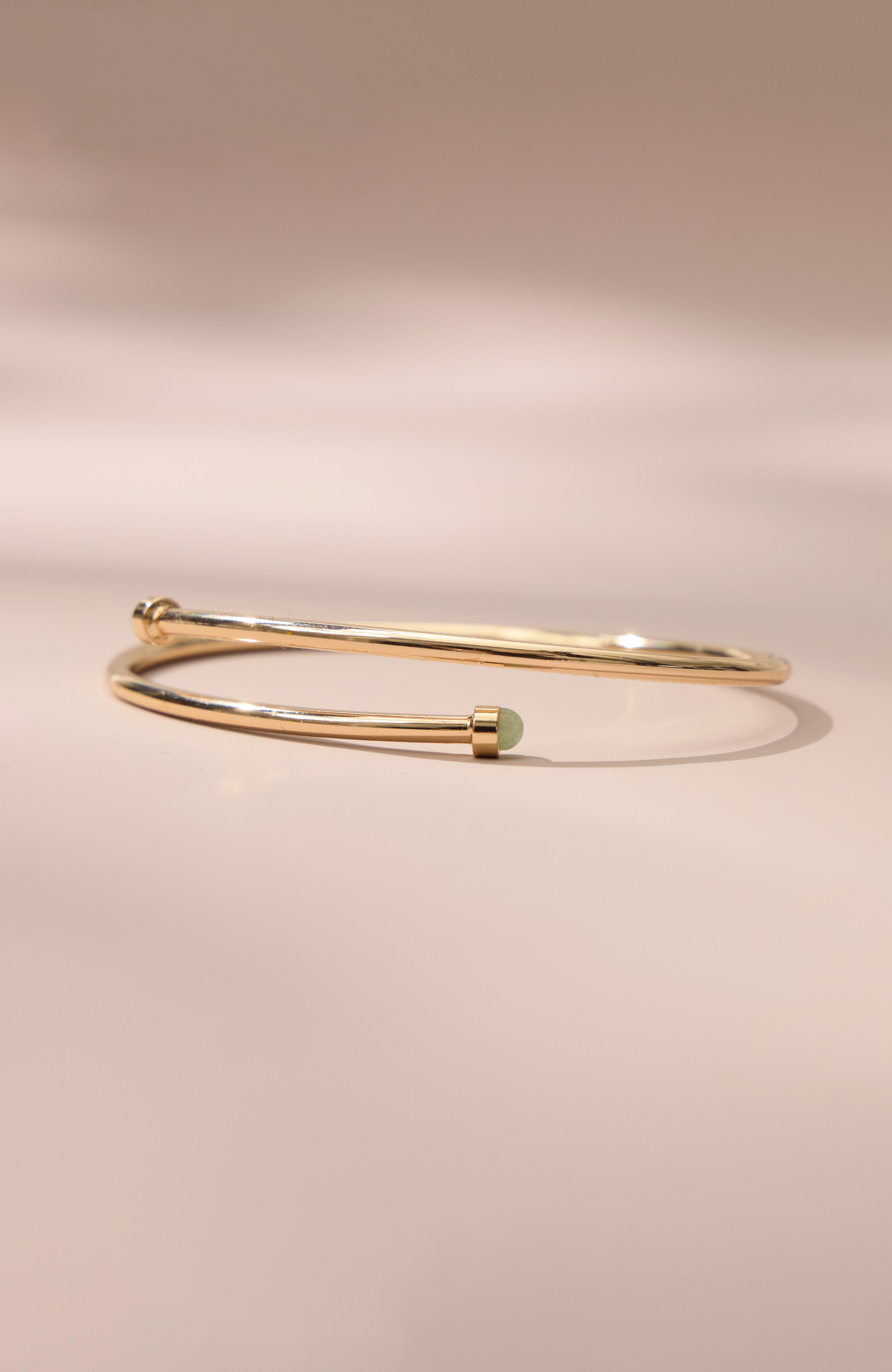 aventurine wire bracelet