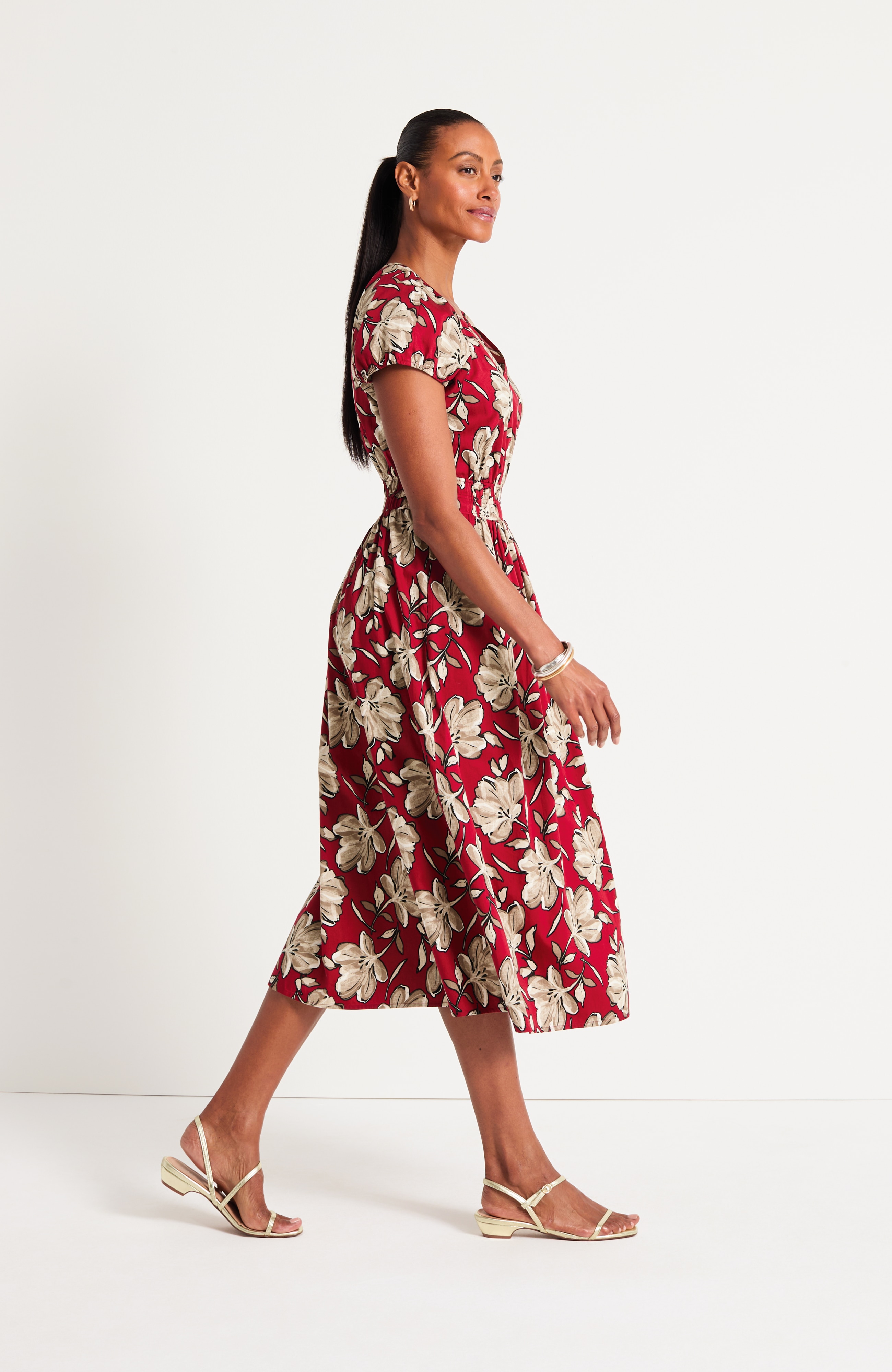 Cotton Midi Dress