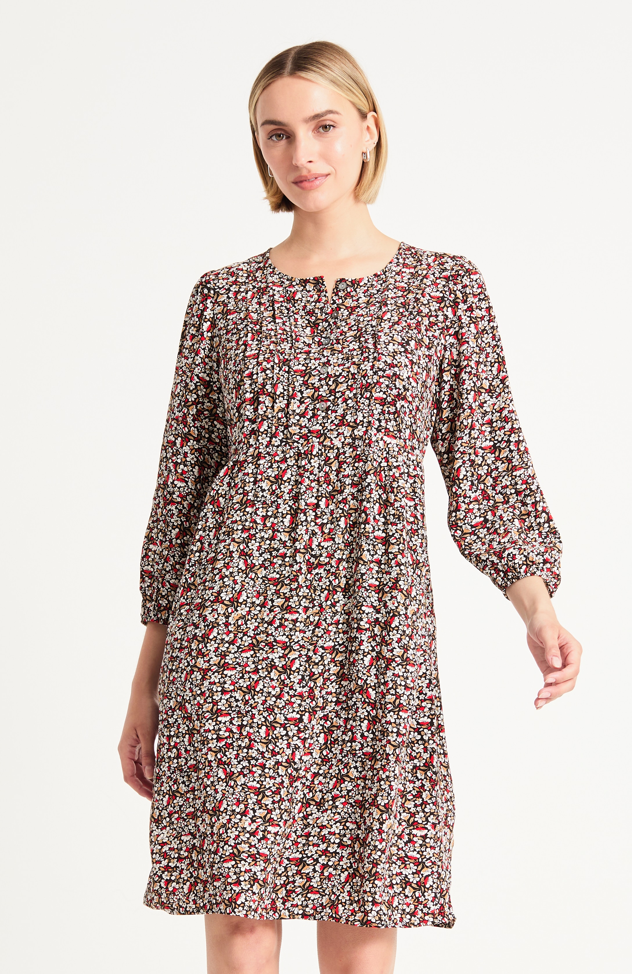 Crepe Pintuck Dress | JJill