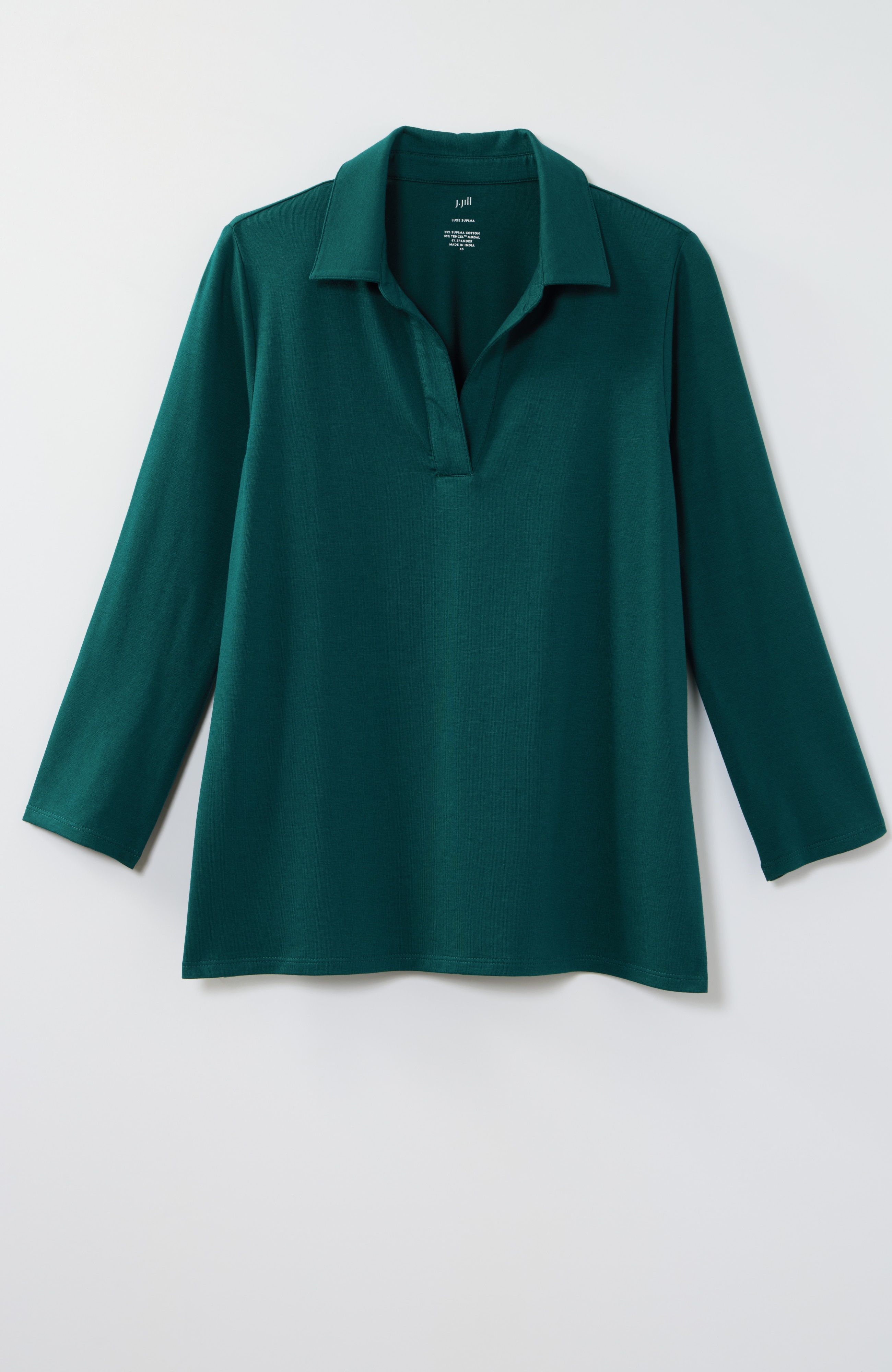 Luxe Supima® Polo Shirt | JJill