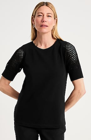 Image for Knit Sweater-Sleeve Top